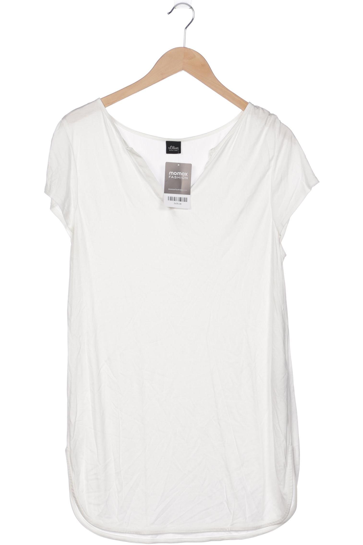 

s.Oliver Selection Damen T-Shirt, weiß, Gr. 46