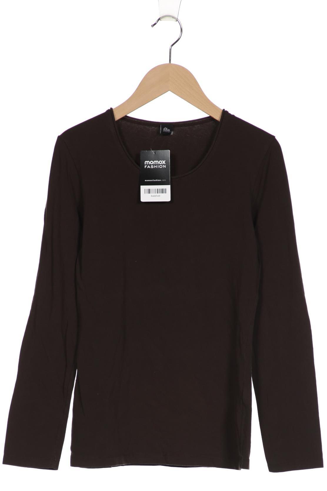 

s.Oliver Selection Damen Langarmshirt, grau