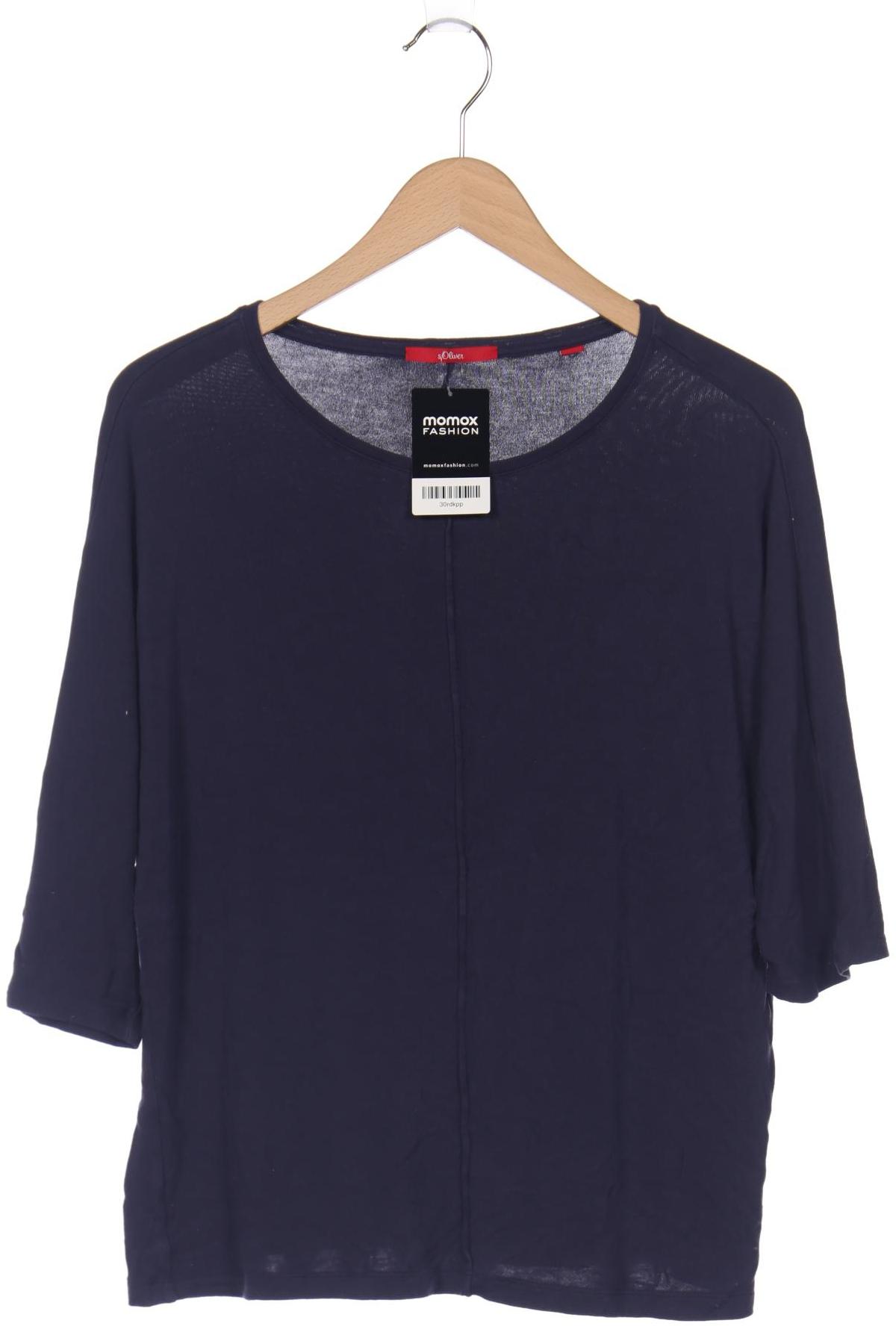 

s.Oliver Selection Damen Langarmshirt, marineblau, Gr. 42