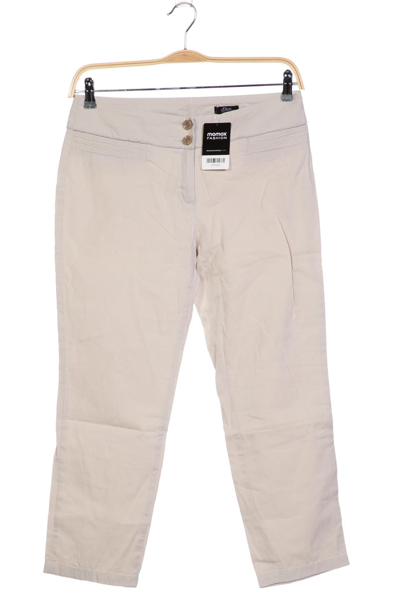 

s.Oliver Selection Damen Stoffhose, cremeweiß, Gr. 40
