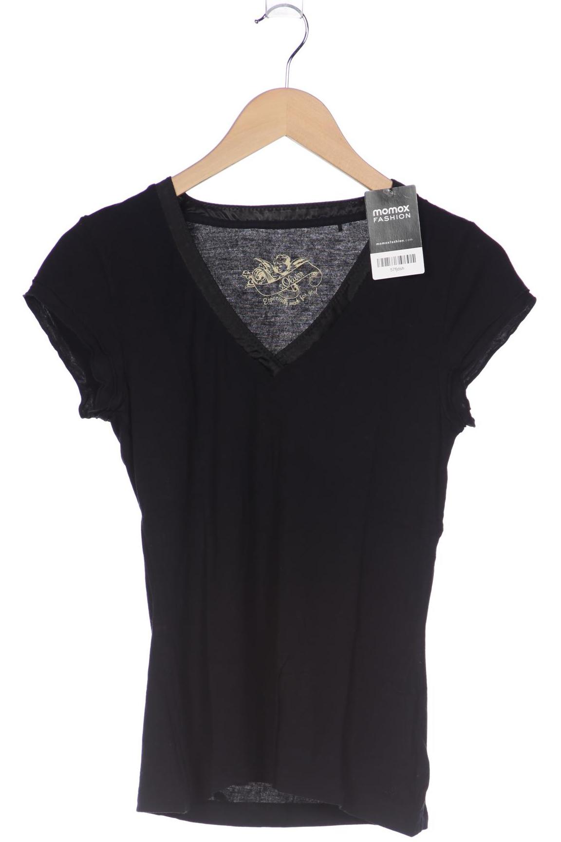 

s.Oliver Selection Damen T-Shirt, marineblau