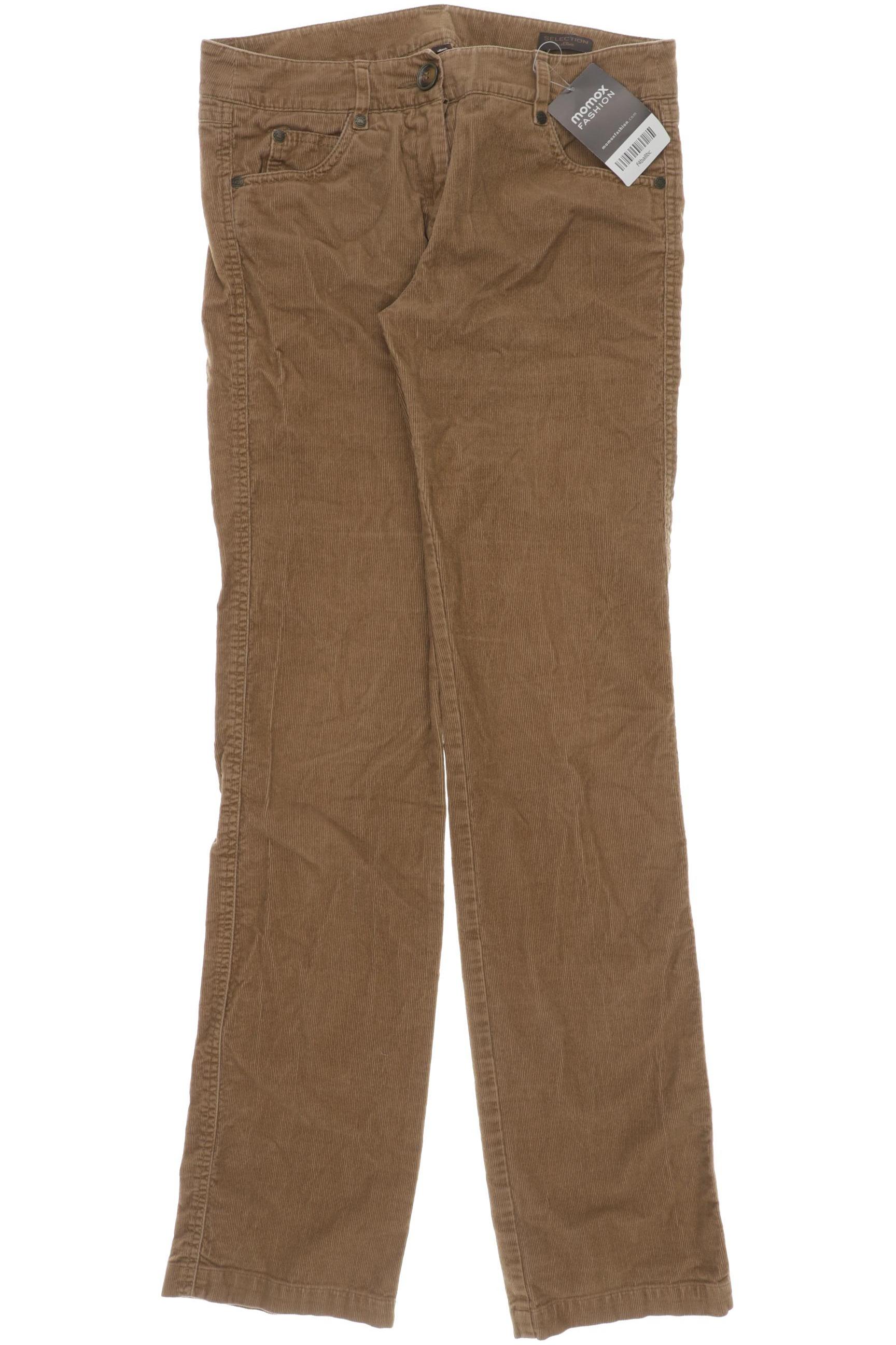 

s.Oliver Selection Damen Stoffhose, braun, Gr. 34