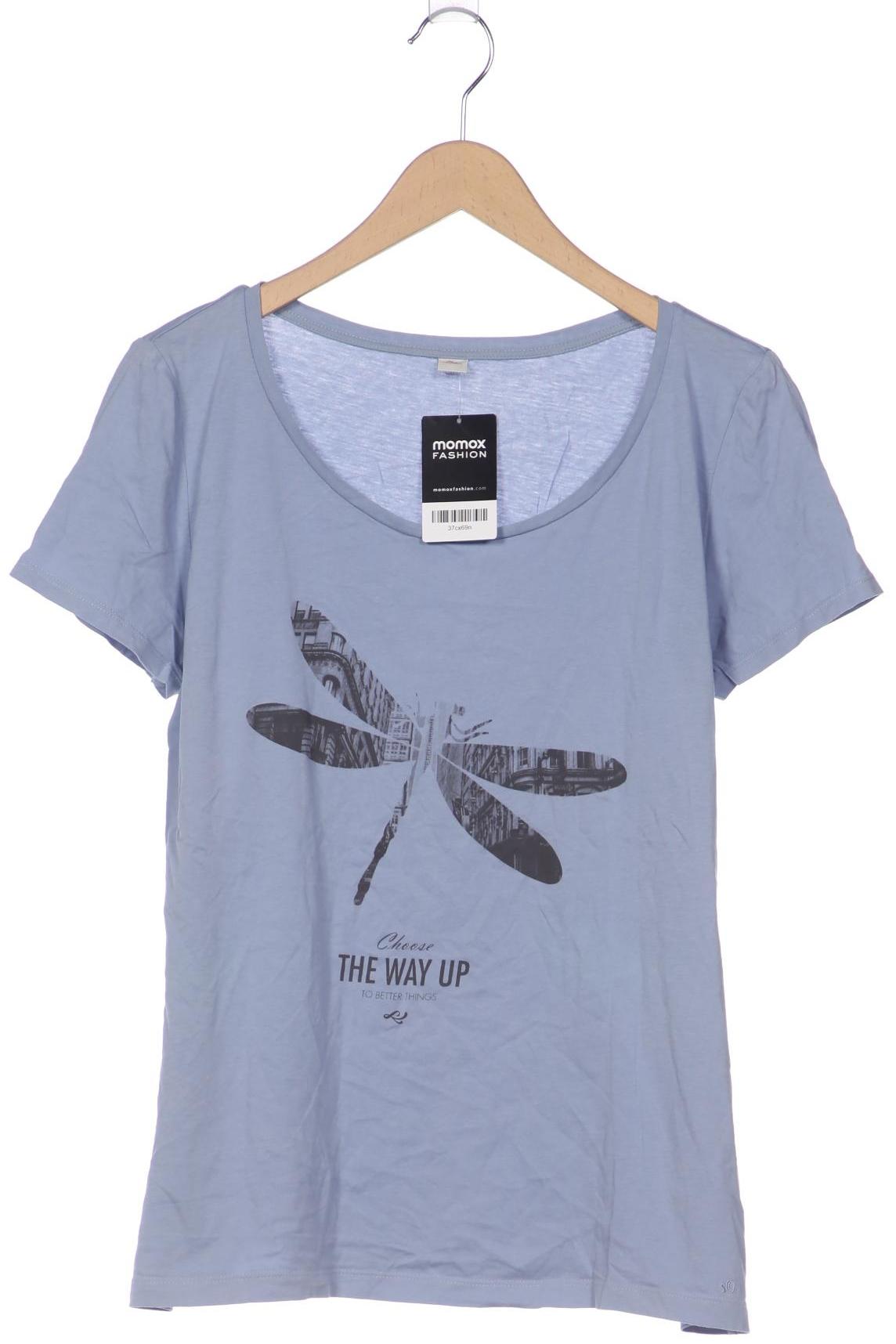 

s.Oliver Selection Damen T-Shirt, blau, Gr. 46