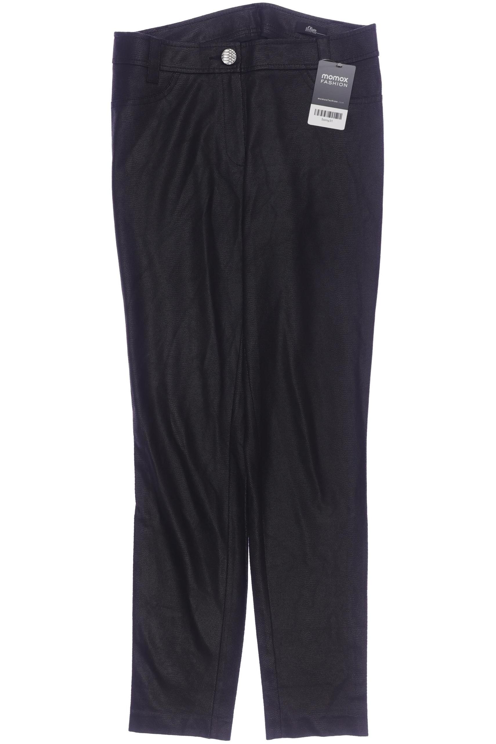 

s.Oliver Selection Damen Stoffhose, schwarz, Gr. 34