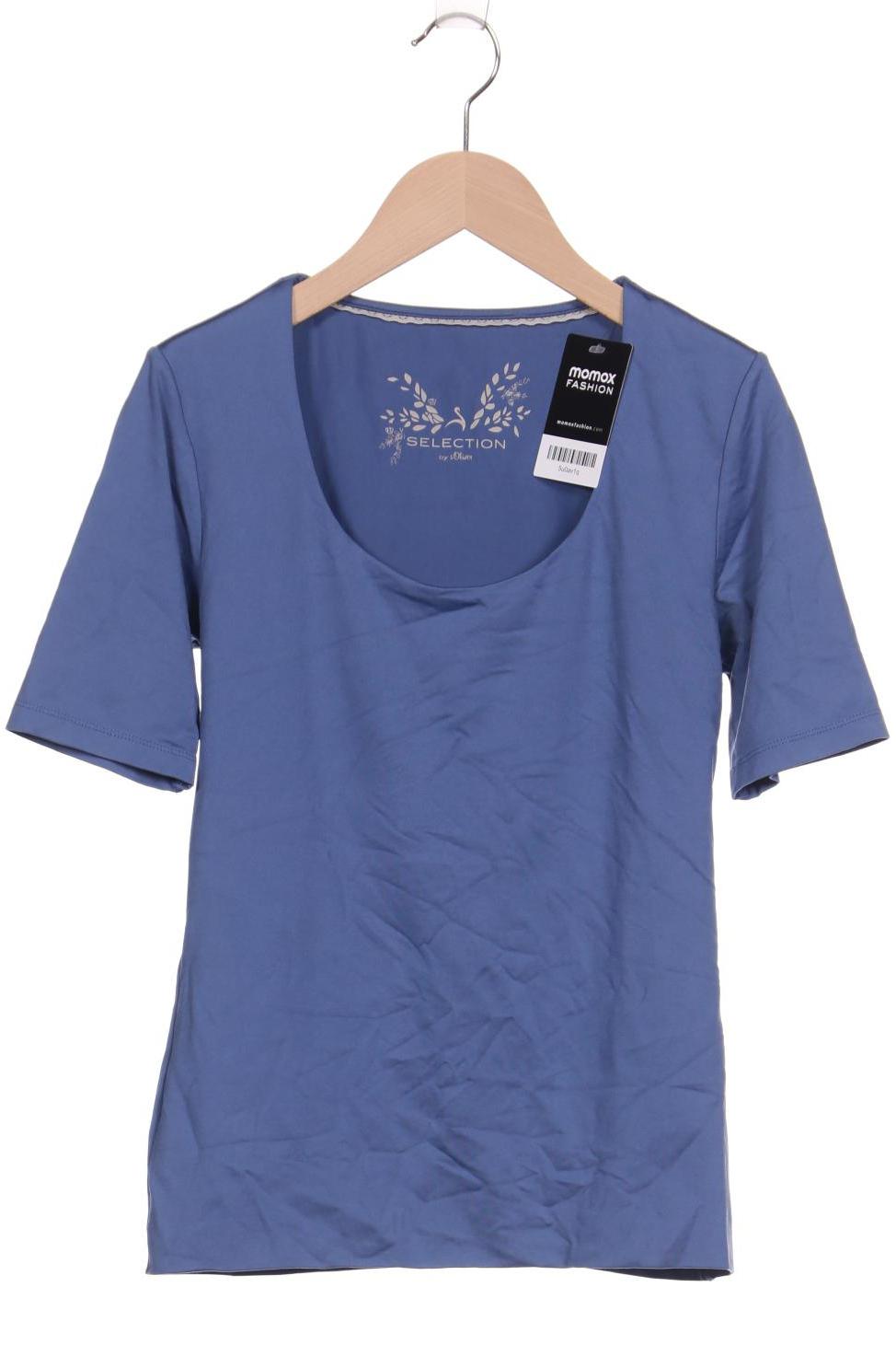 

s.Oliver Selection Damen T-Shirt, blau