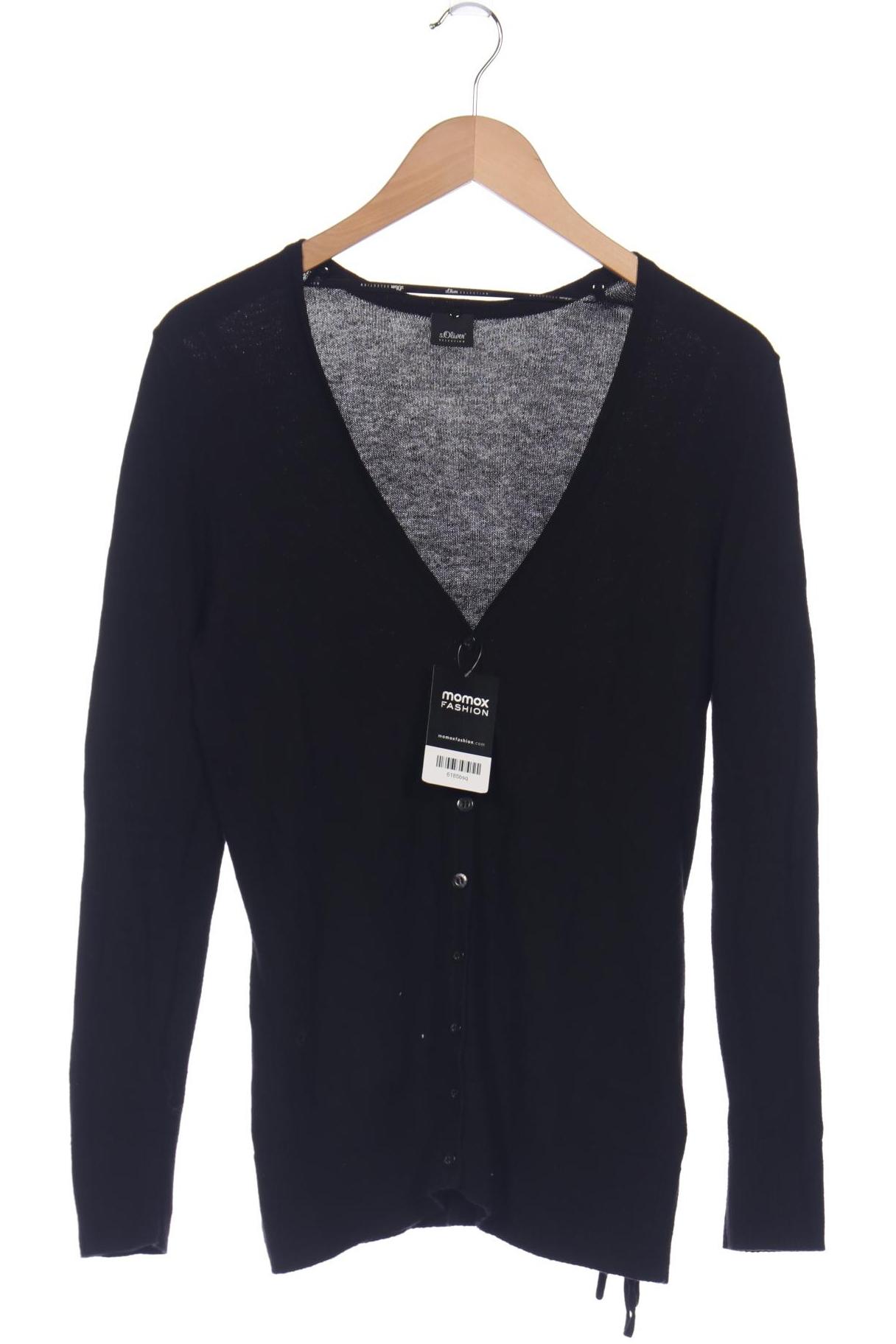 

s.Oliver Selection Damen Strickjacke, schwarz