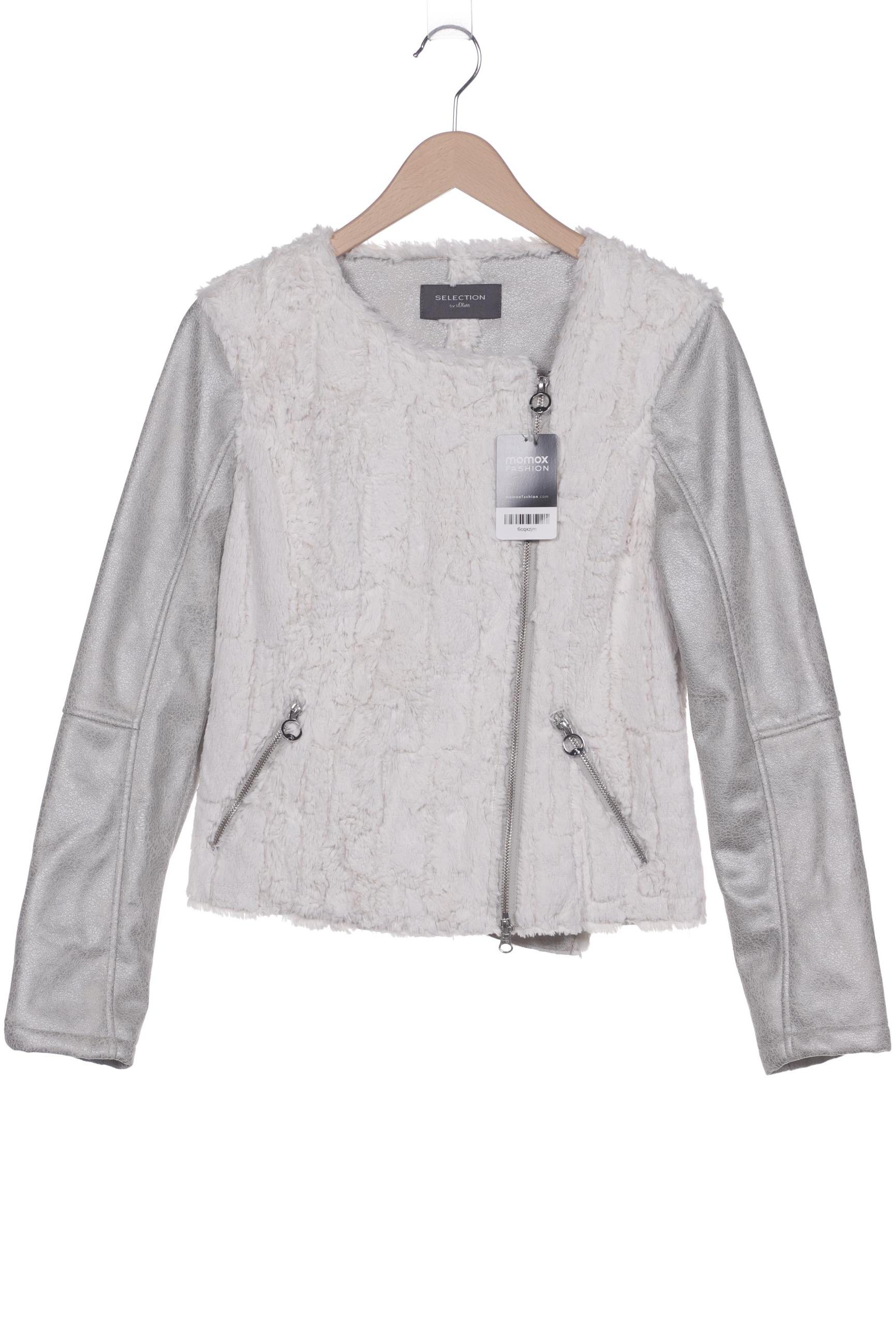 

s.Oliver Selection Damen Jacke, weiß, Gr. 38