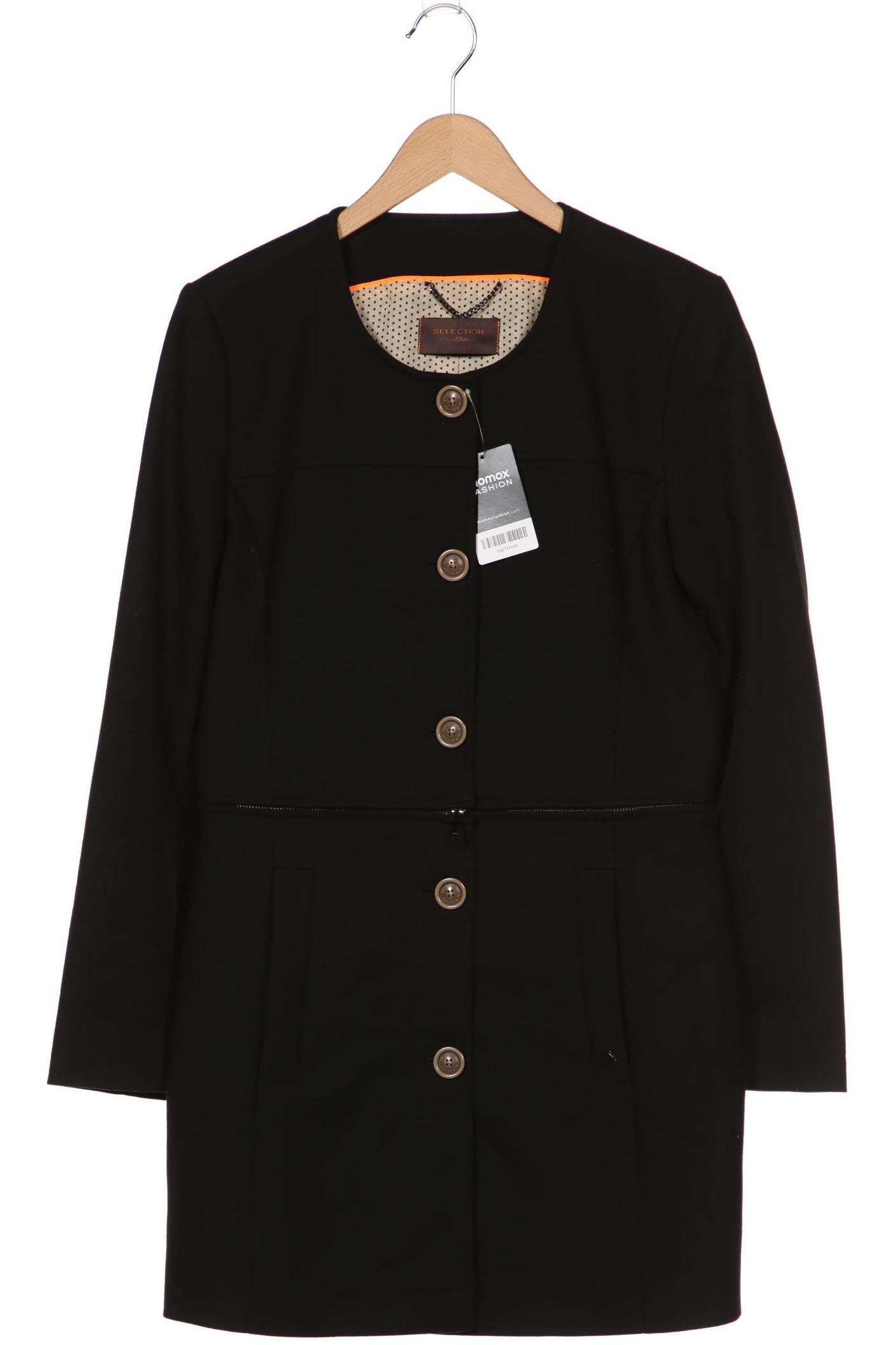 

s.Oliver Selection Damen Mantel, schwarz