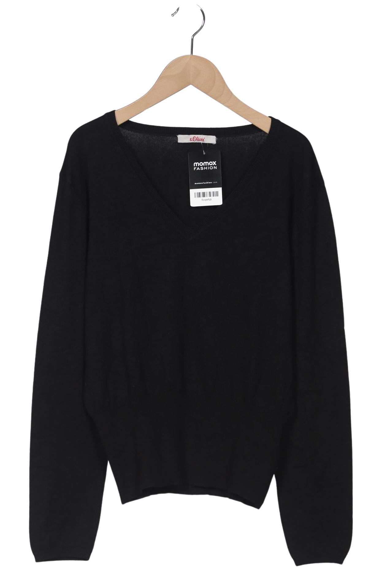 

s.Oliver Selection Damen Pullover, schwarz, Gr. 38