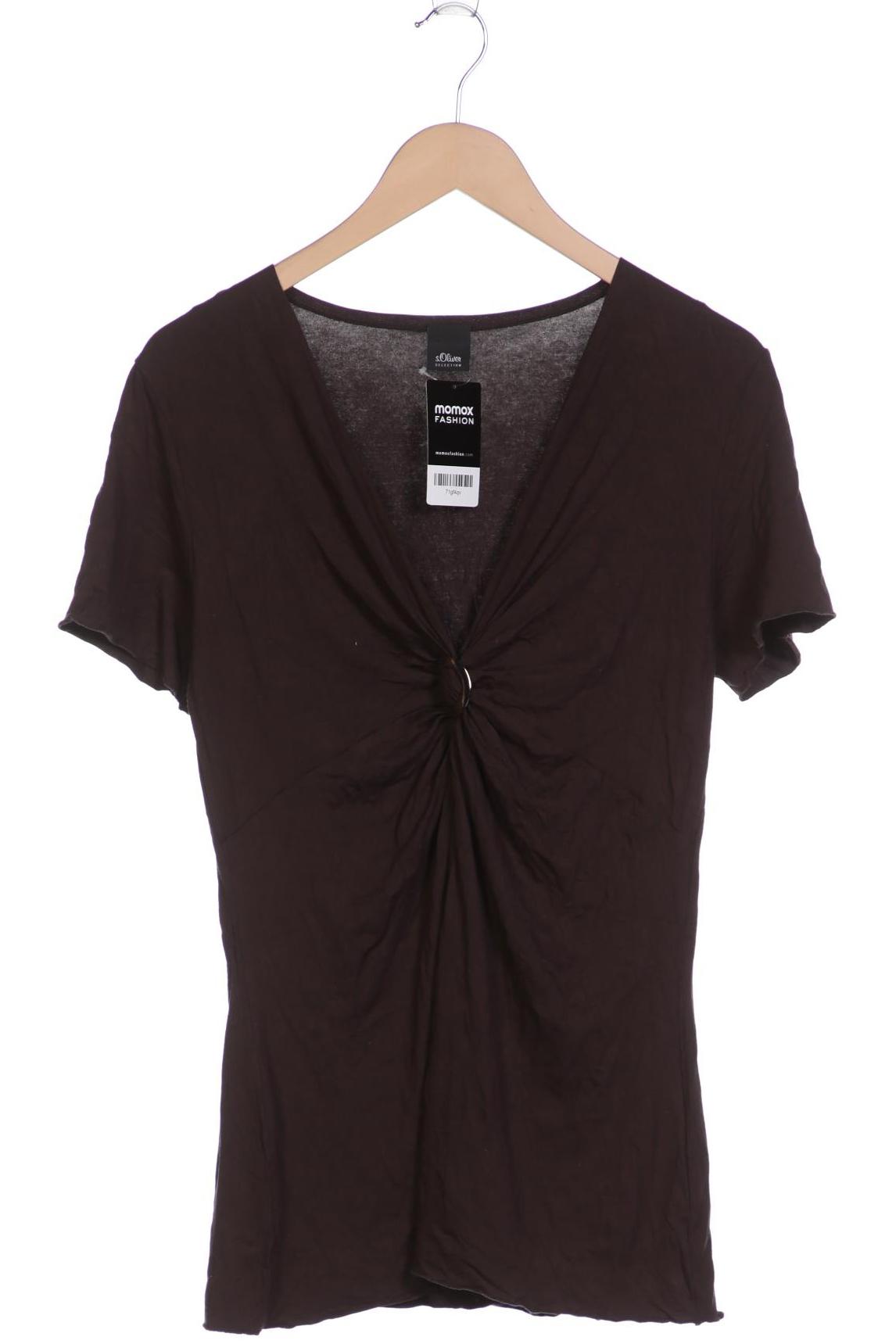

s.Oliver Selection Damen T-Shirt, braun