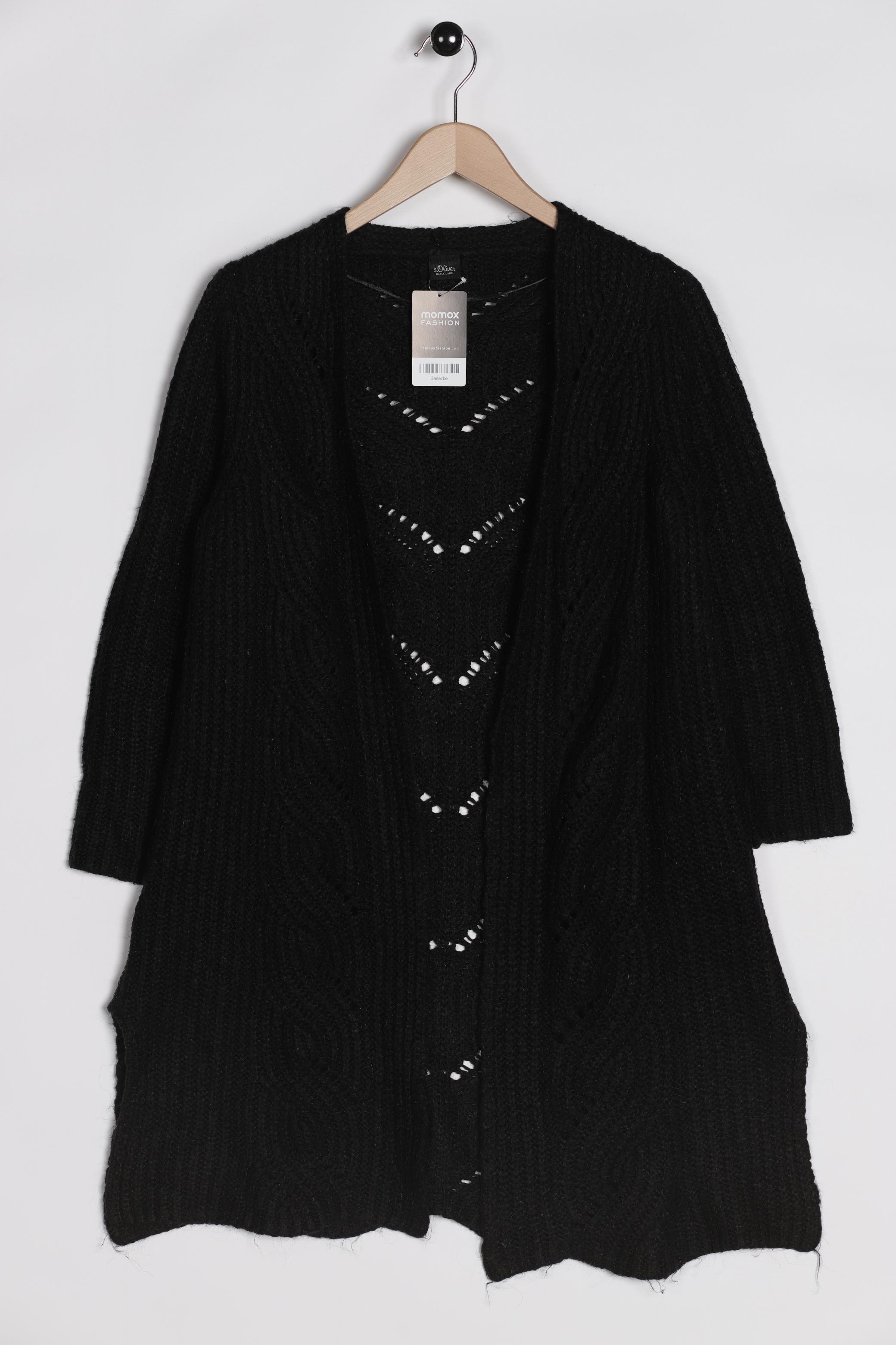 

s.Oliver Selection Damen Strickjacke, schwarz, Gr. 36