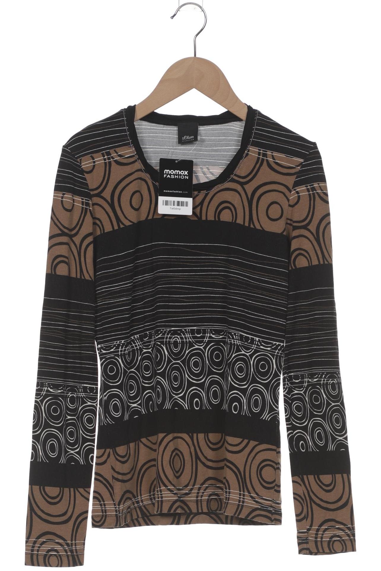 

s.Oliver Selection Damen Langarmshirt, schwarz, Gr. 36