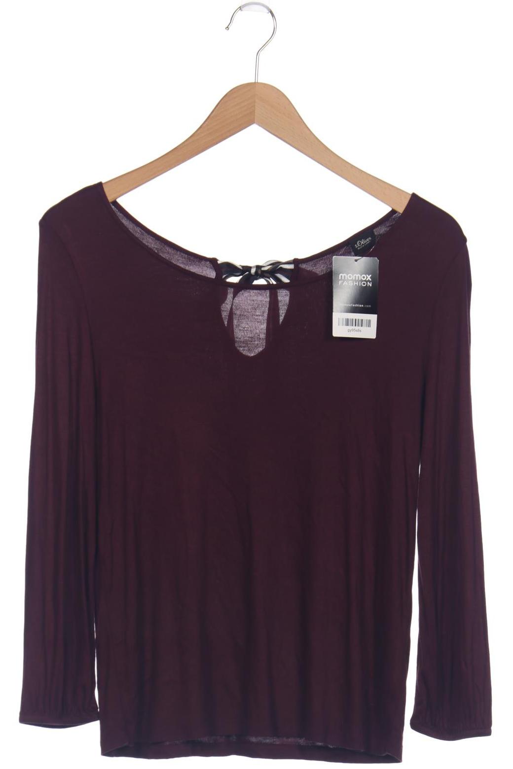 

s.Oliver Selection Damen Langarmshirt, bordeaux, Gr. 38