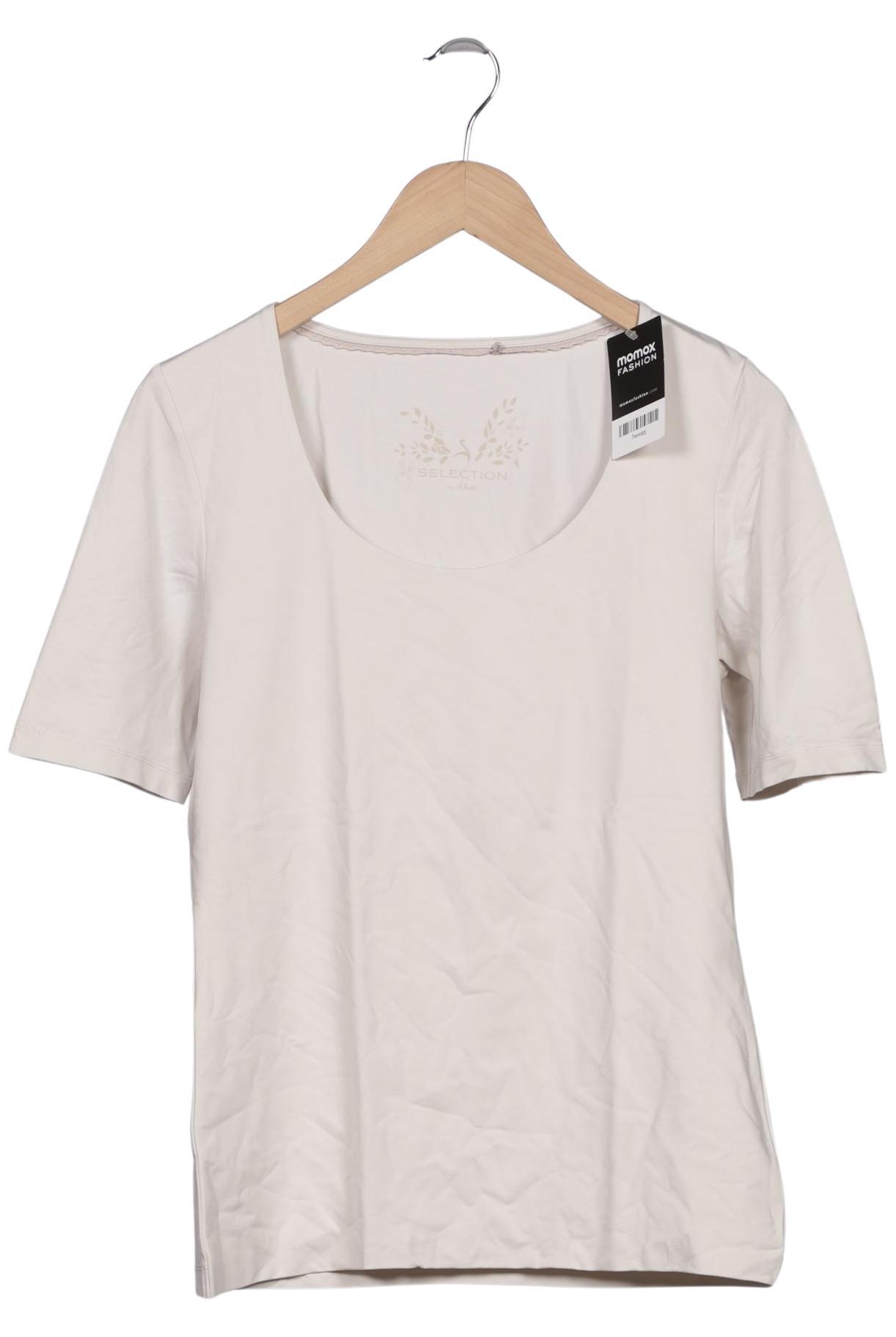 

s.Oliver Selection Damen T-Shirt, cremeweiß, Gr. 40