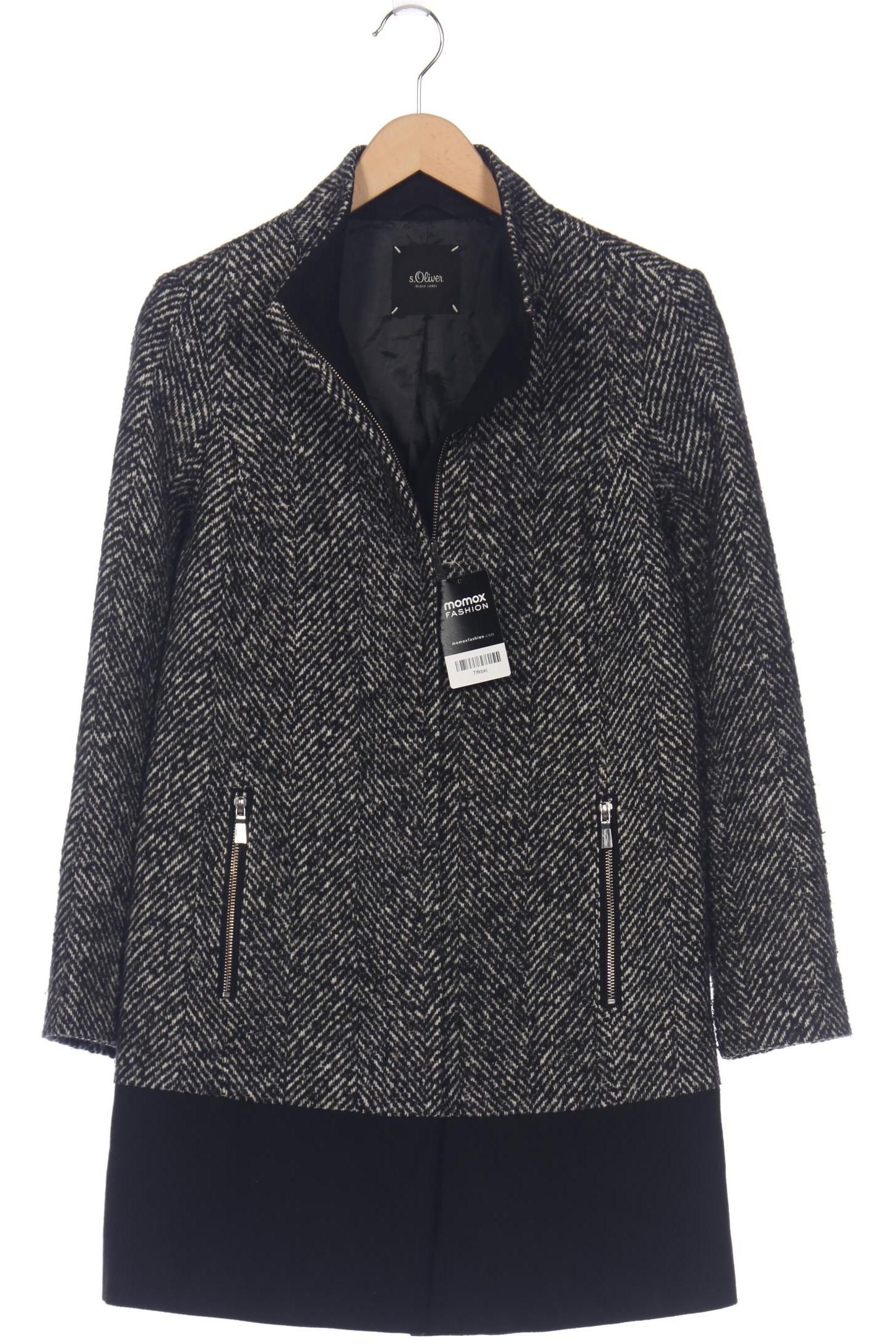 

s.Oliver Selection Damen Mantel, schwarz, Gr. 36