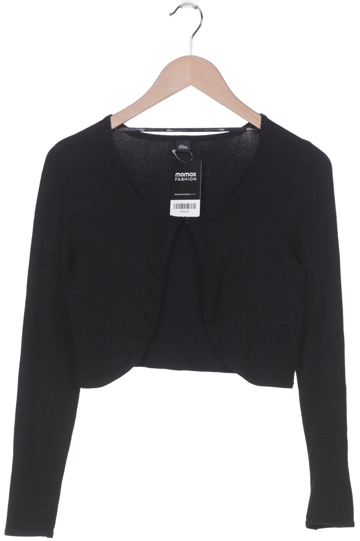 

s.Oliver Selection Damen Strickjacke, schwarz