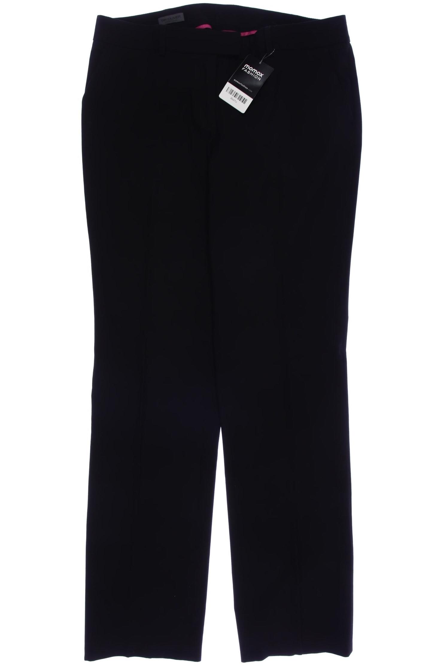

s.Oliver Selection Damen Stoffhose, schwarz, Gr. 40