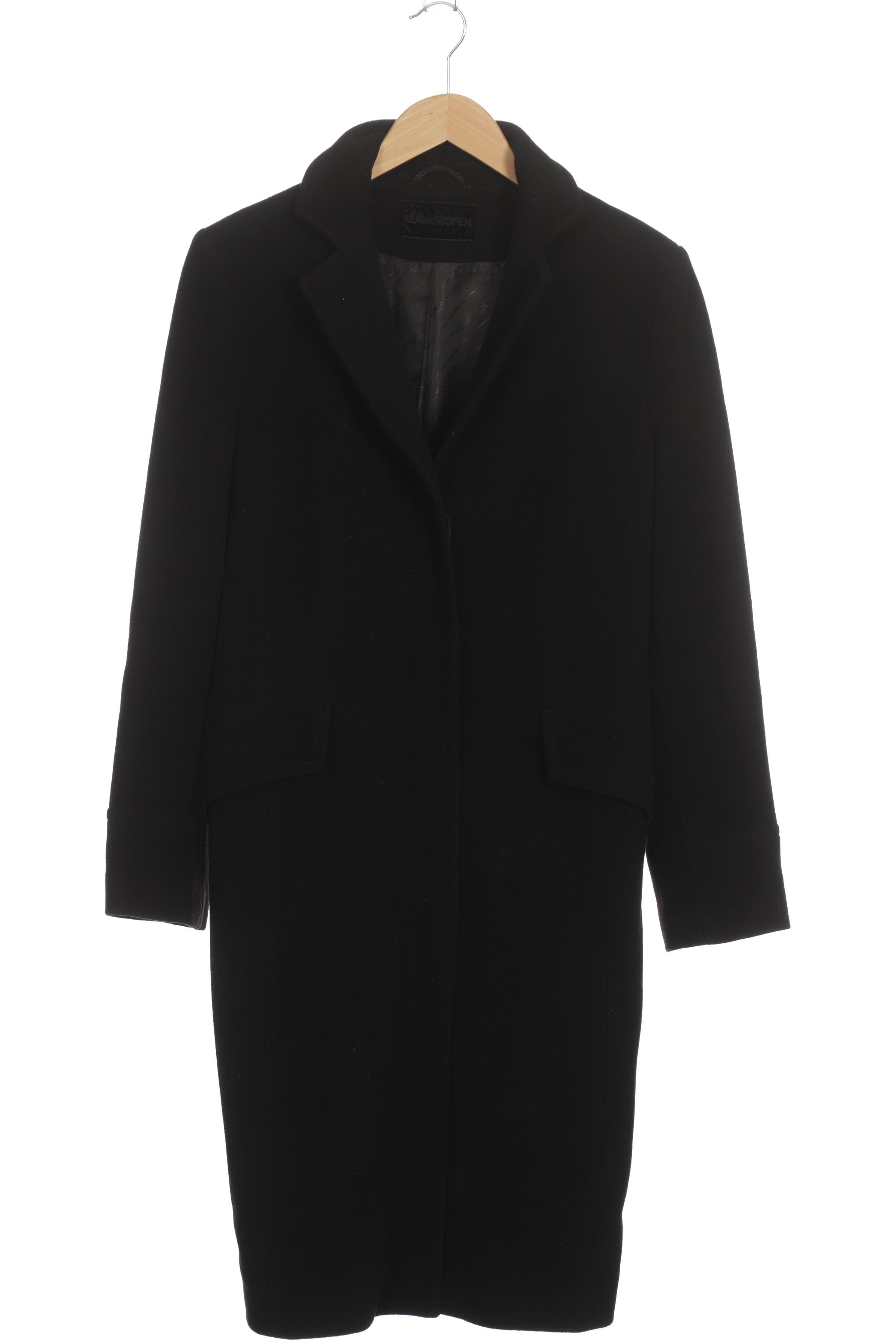 

s.Oliver Selection Damen Mantel, schwarz, Gr. 40