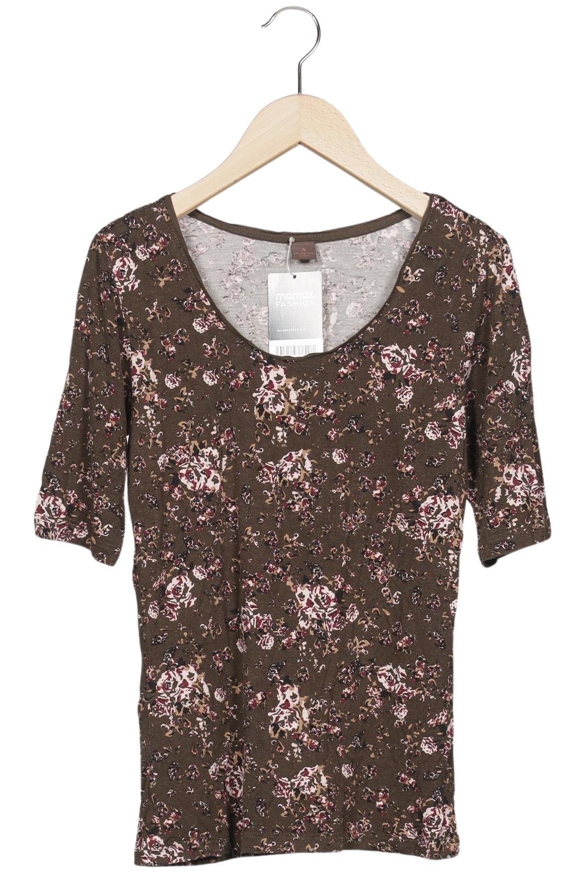 

s.Oliver Selection Damen T-Shirt, braun, Gr. 36