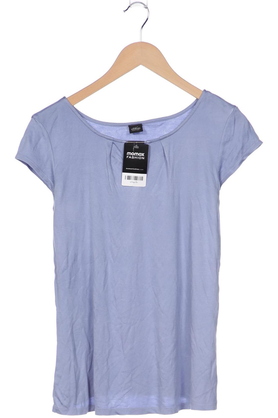 

s.Oliver Selection Damen T-Shirt, blau, Gr. 36