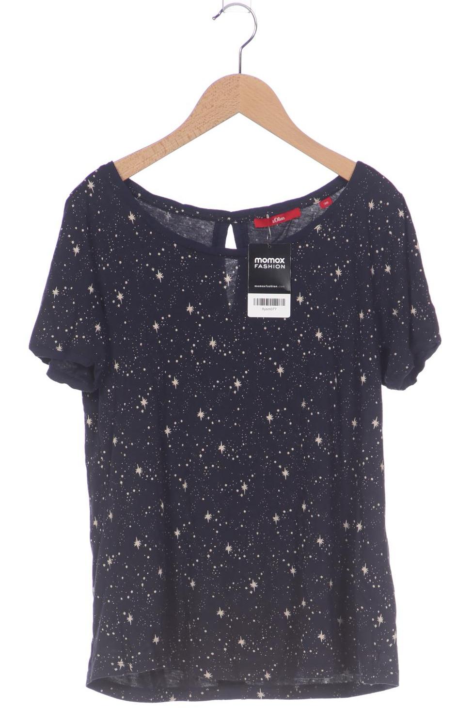 

s.Oliver Selection Damen T-Shirt, marineblau, Gr. 38