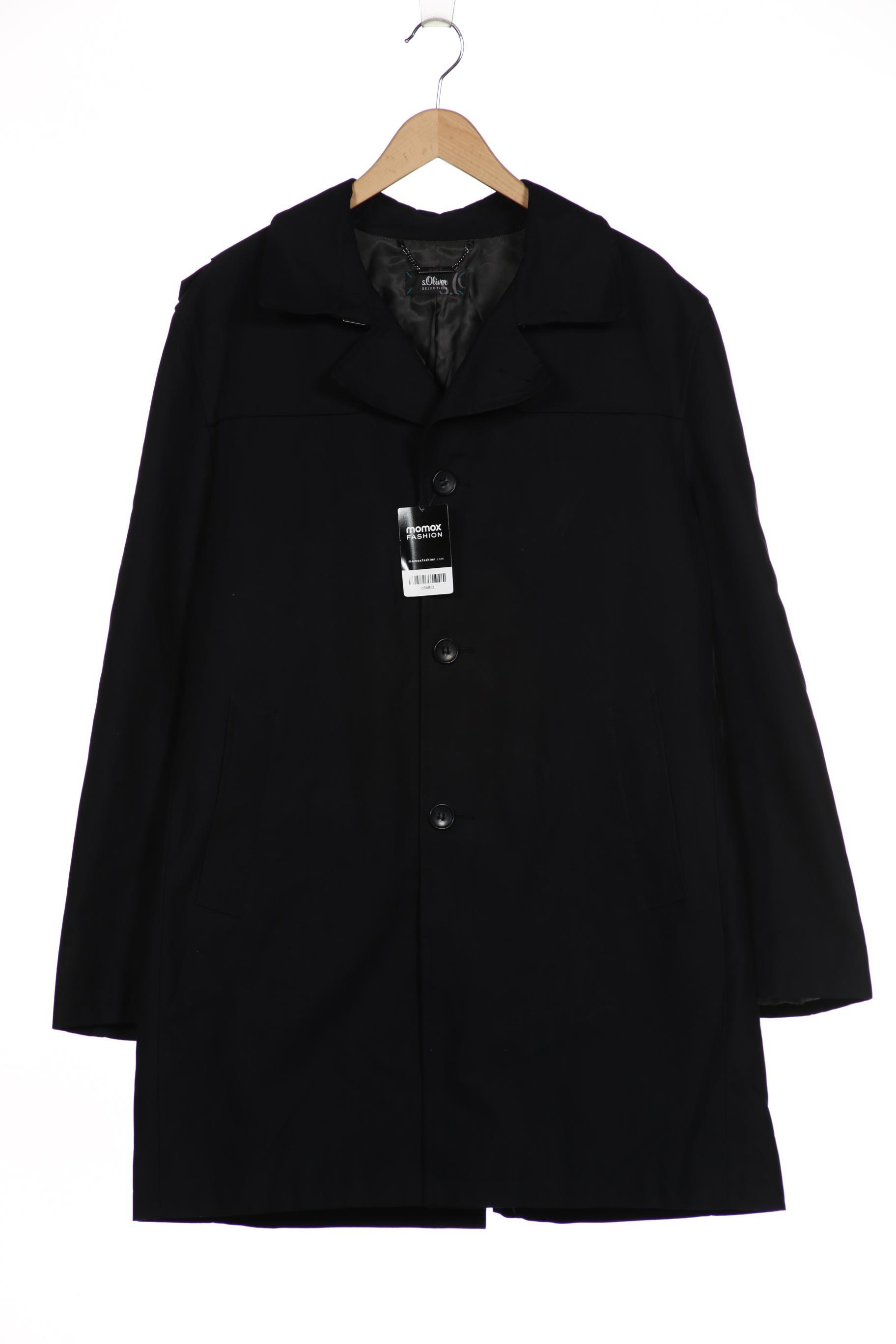 

s.Oliver Selection Herren Mantel, schwarz, Gr. 56