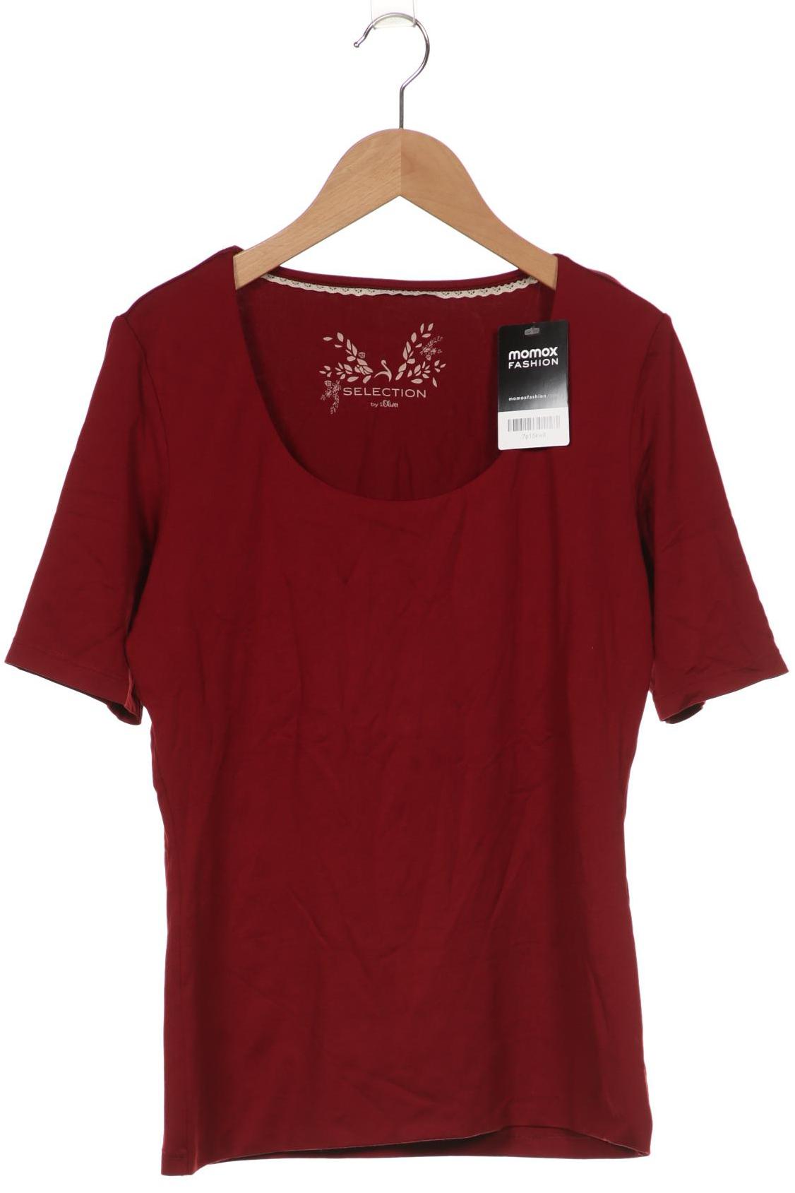 

s.Oliver Selection Damen T-Shirt, bordeaux, Gr. 36