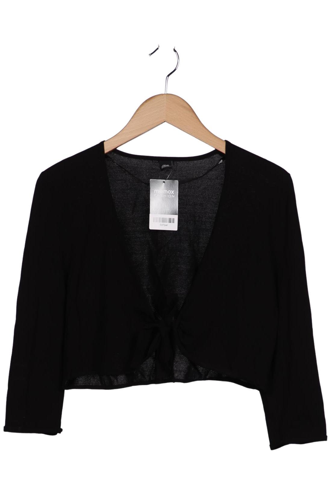 

s.Oliver Selection Damen Strickjacke, schwarz, Gr. 42