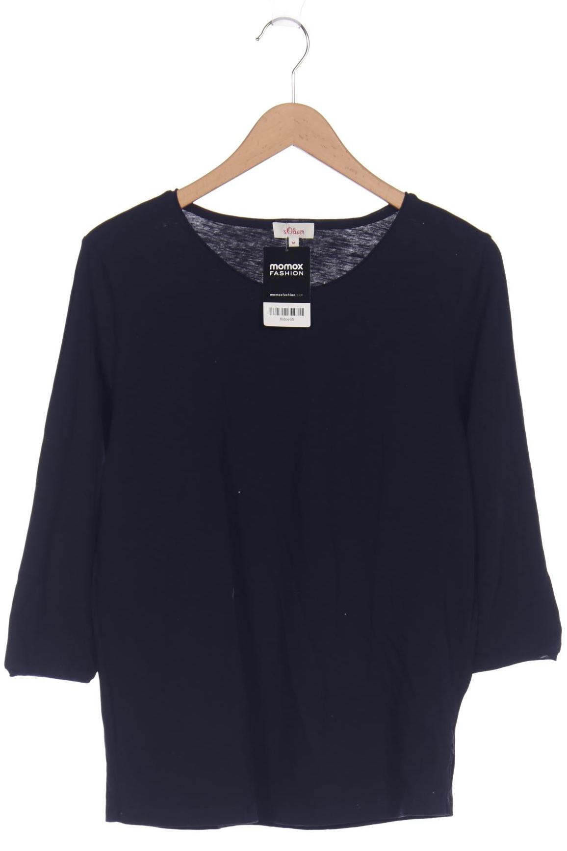 

s.Oliver Selection Damen Langarmshirt, marineblau, Gr. 38