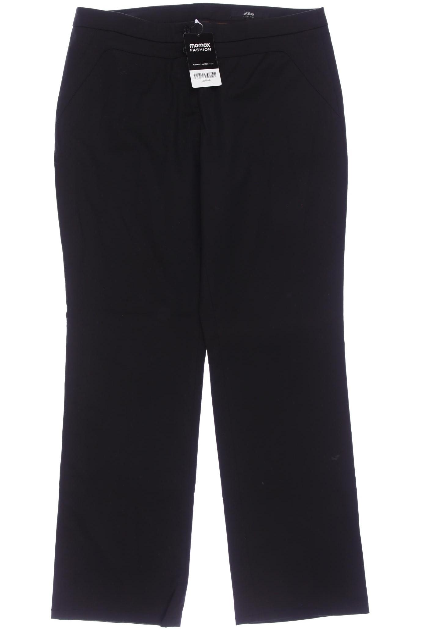 

s.Oliver Selection Damen Stoffhose, schwarz, Gr. 40