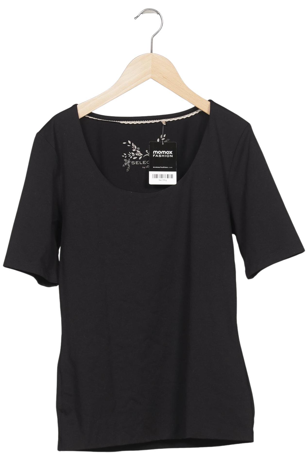 

s.Oliver Selection Damen T-Shirt, schwarz, Gr. 38