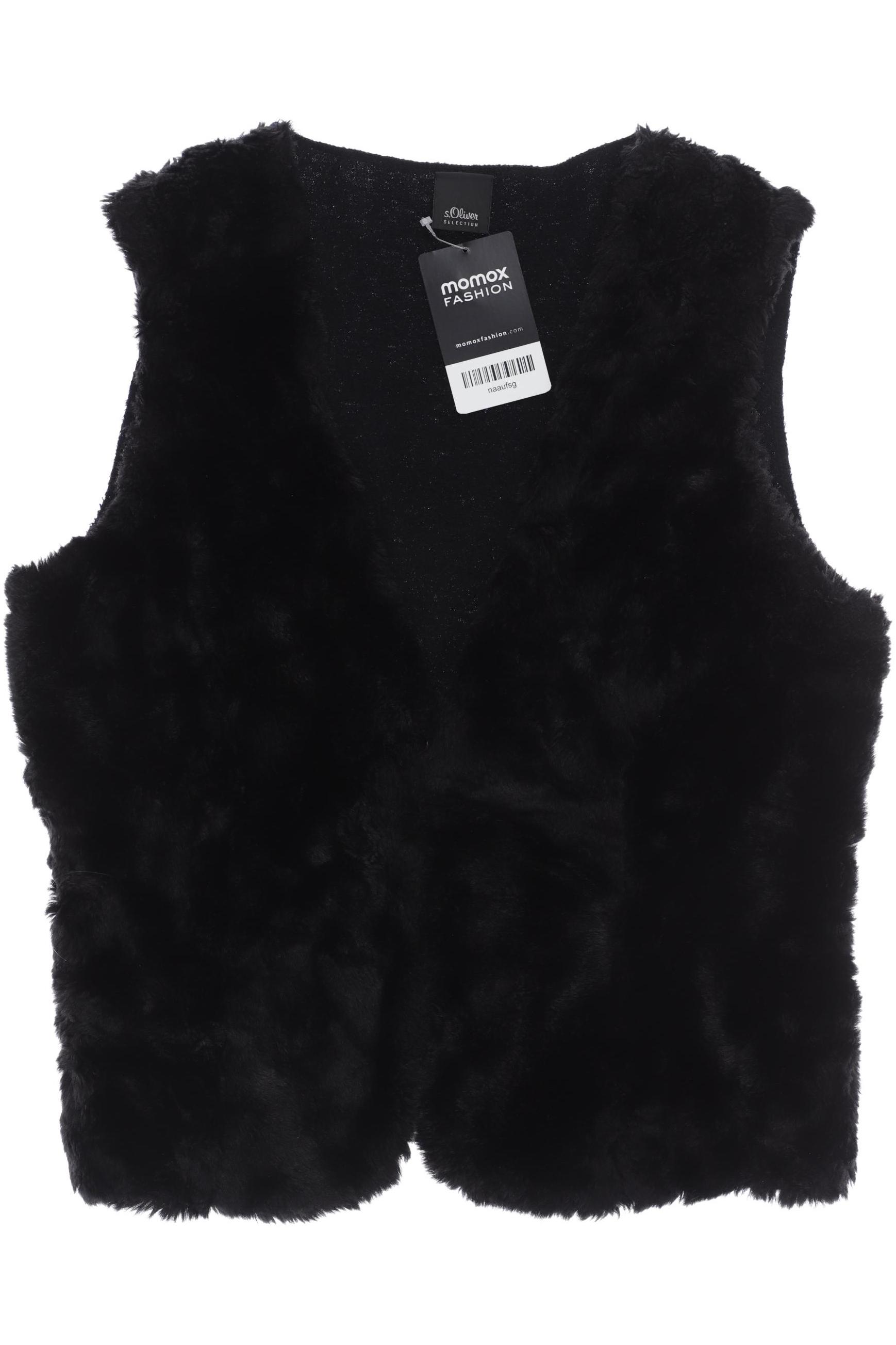 

s.Oliver Selection Damen Weste, schwarz, Gr. 38