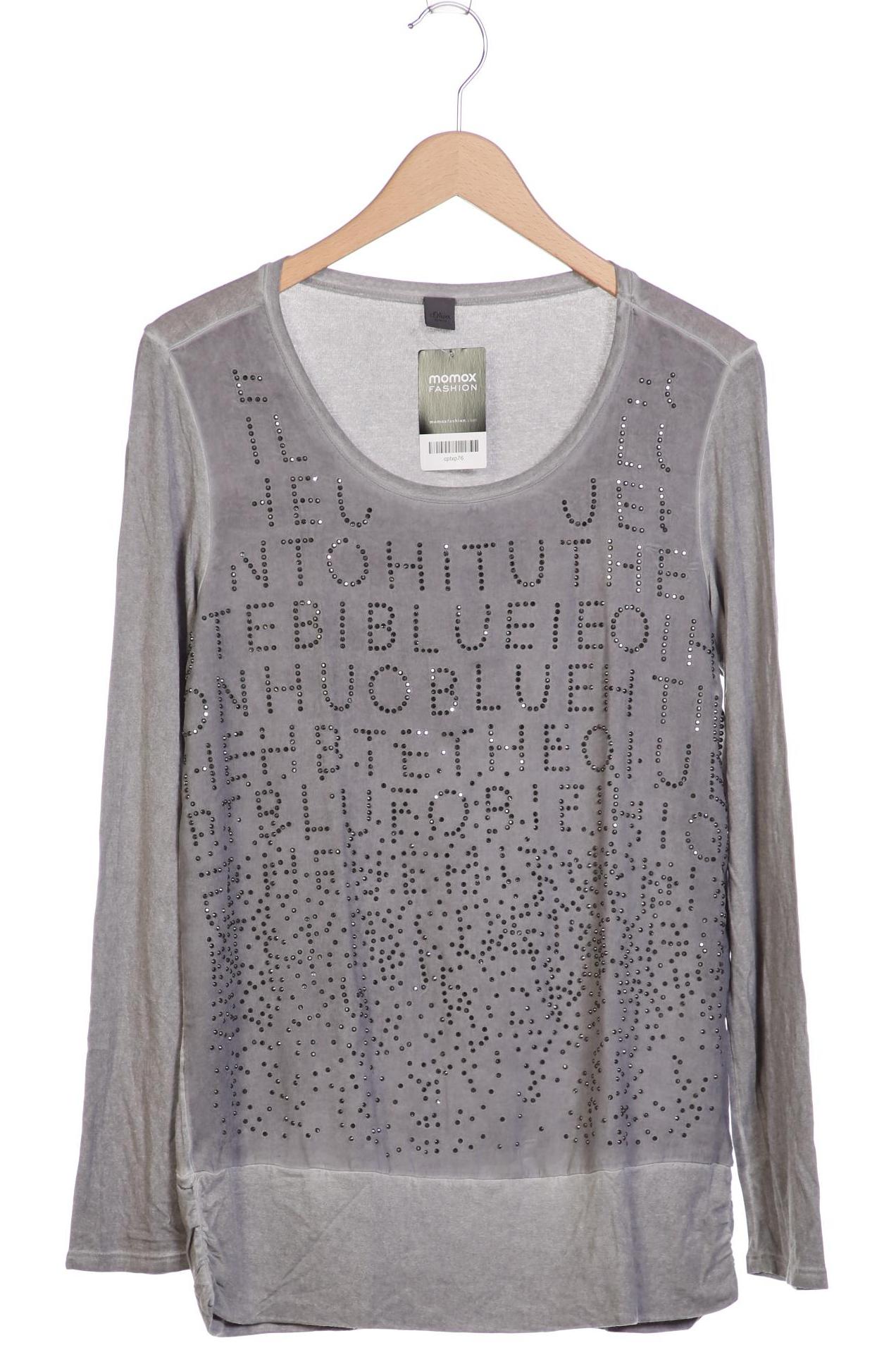 

s.Oliver Selection Damen Langarmshirt, grau