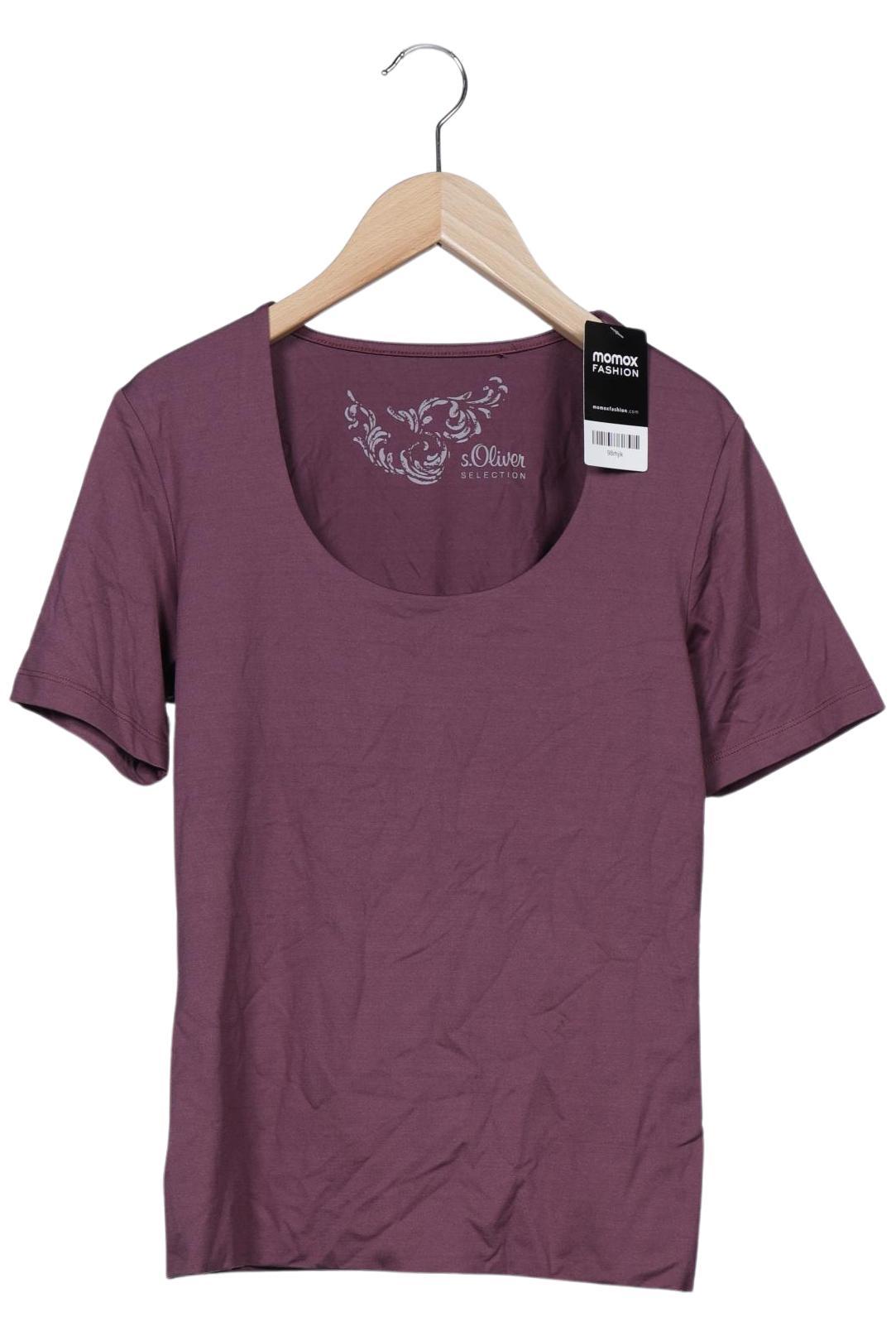 

s.Oliver Selection Damen T-Shirt, bordeaux, Gr. 38