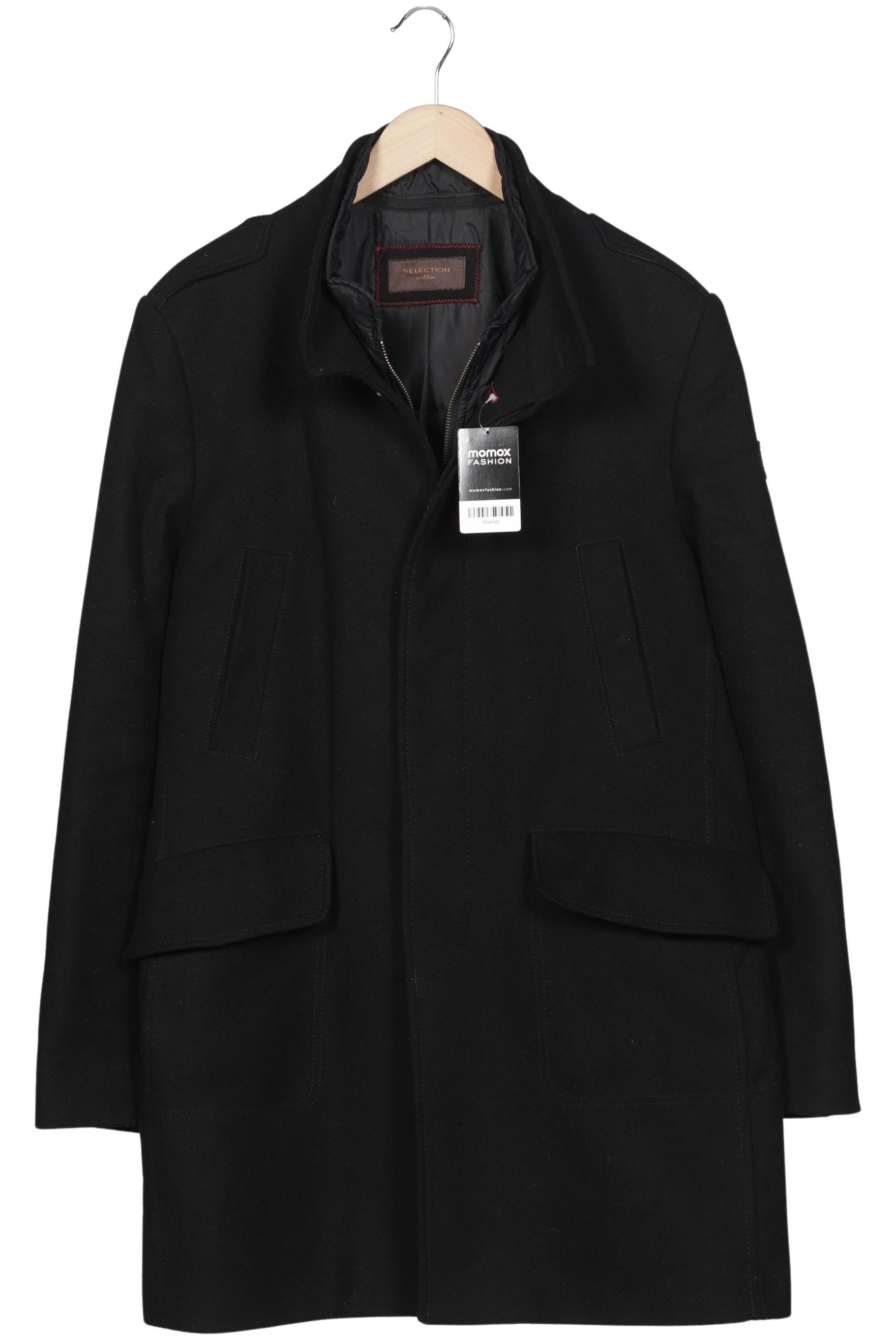 

s.Oliver Selection Herren Mantel, schwarz, Gr. 54