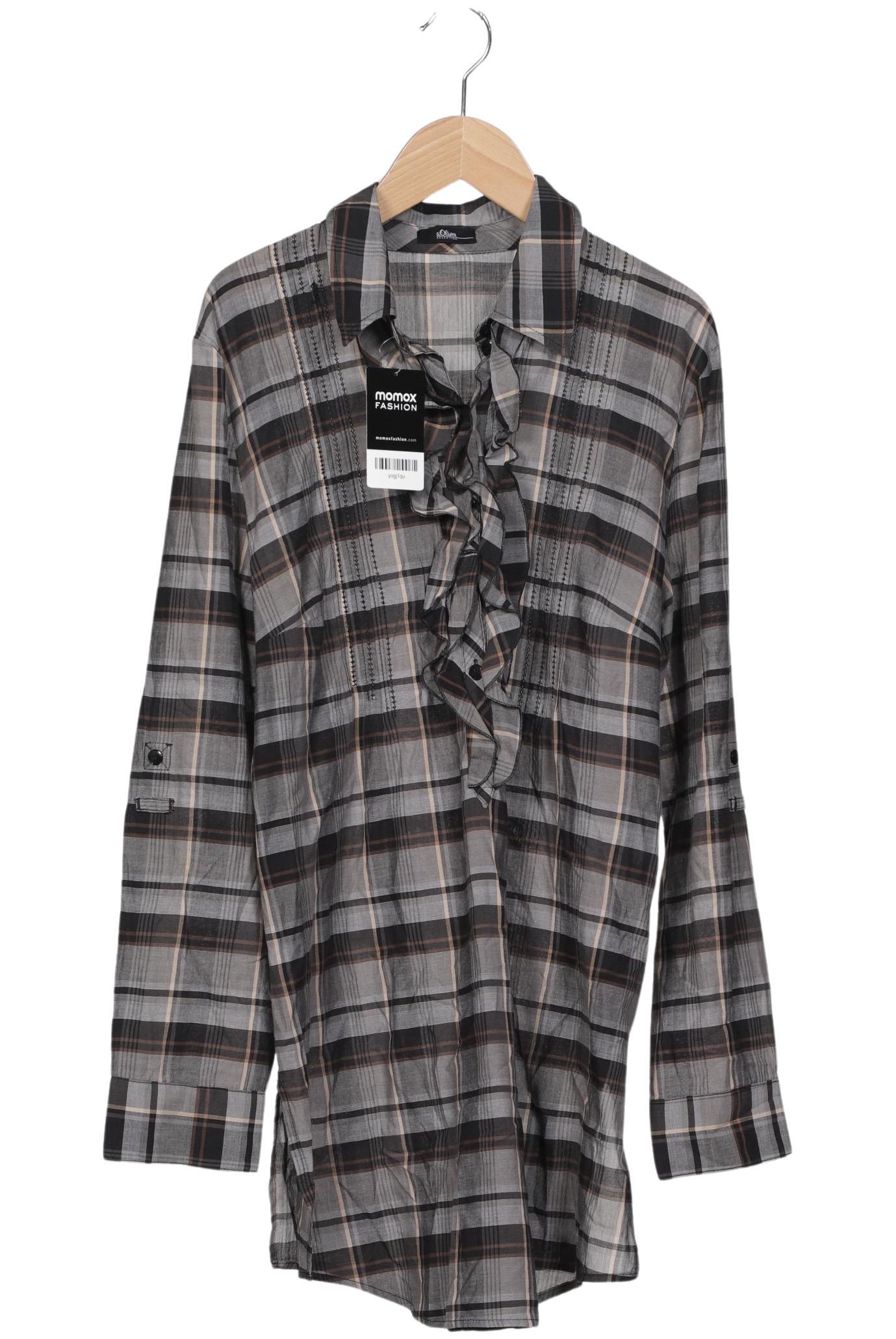 

s.Oliver Selection Damen Bluse, grau, Gr. 40