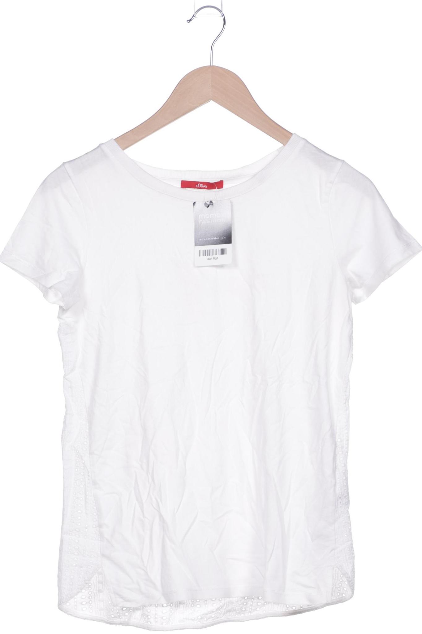 

s.Oliver Selection Damen T-Shirt, weiß, Gr. 34