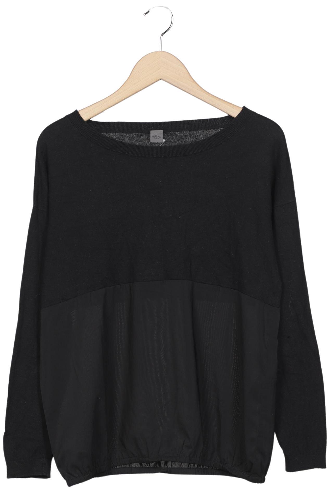 

s.Oliver Selection Damen Pullover, schwarz, Gr. 38