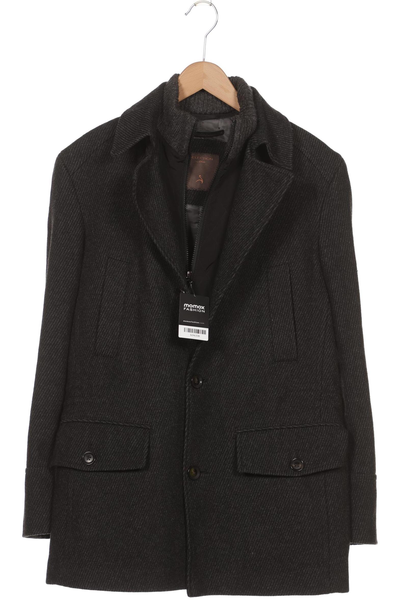 

s.Oliver Selection Herren Mantel, schwarz, Gr. 52