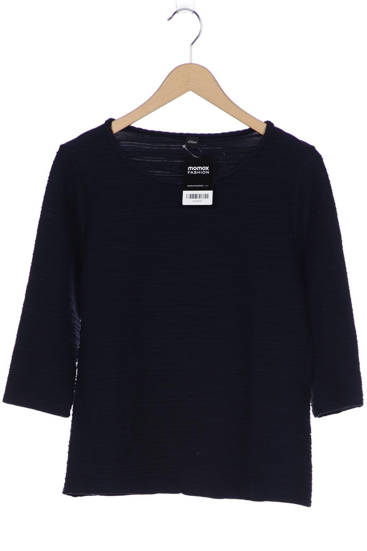 

s.Oliver Selection Damen Langarmshirt, marineblau, Gr. 42