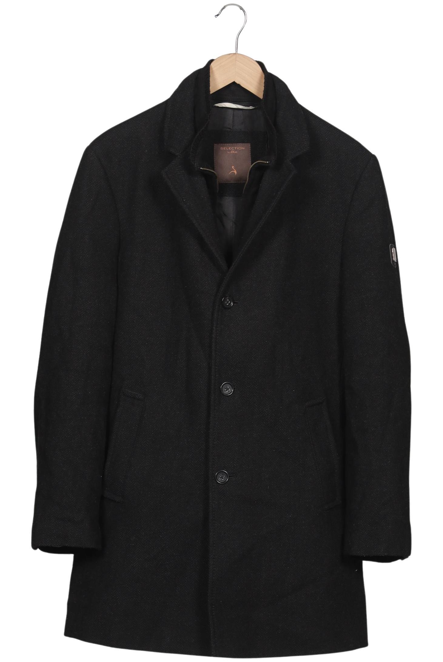 

s.Oliver Selection Herren Mantel, schwarz, Gr. 50