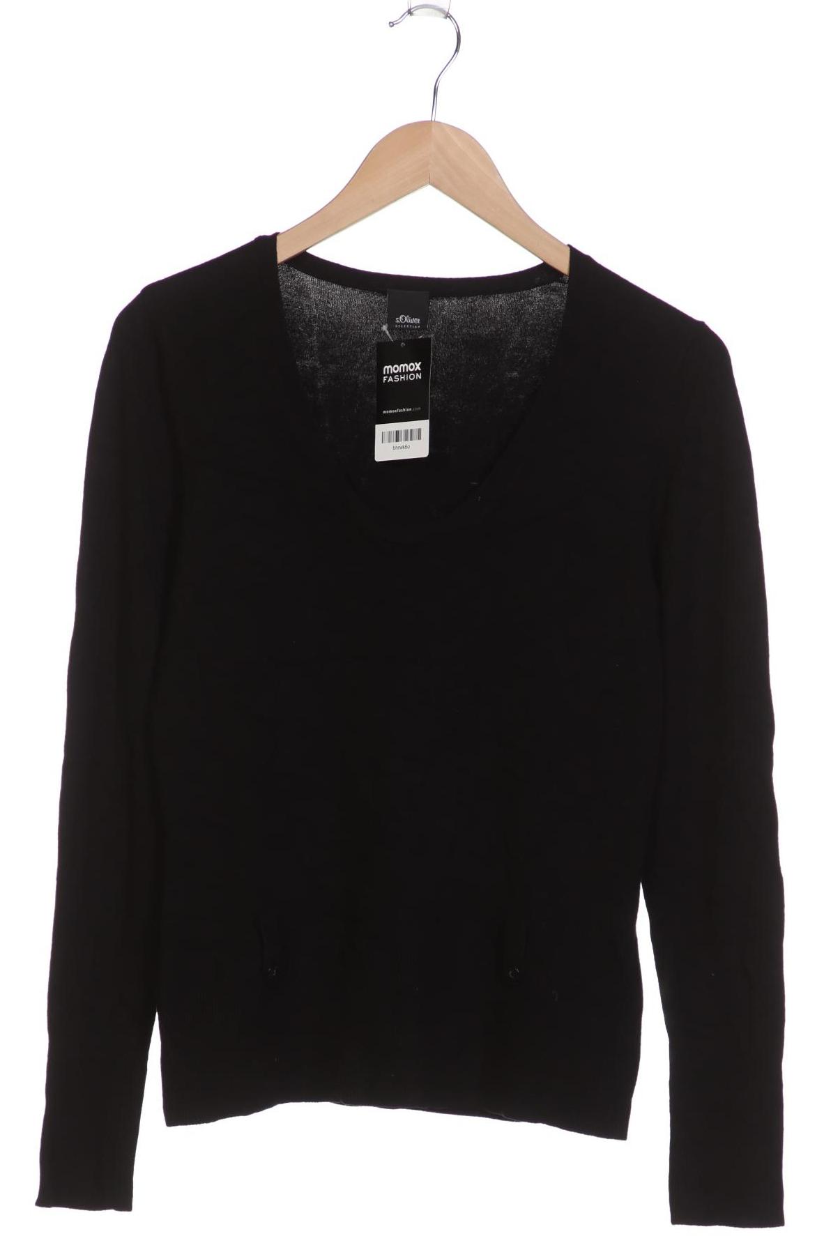 

s.Oliver Selection Damen Pullover, schwarz, Gr. 38
