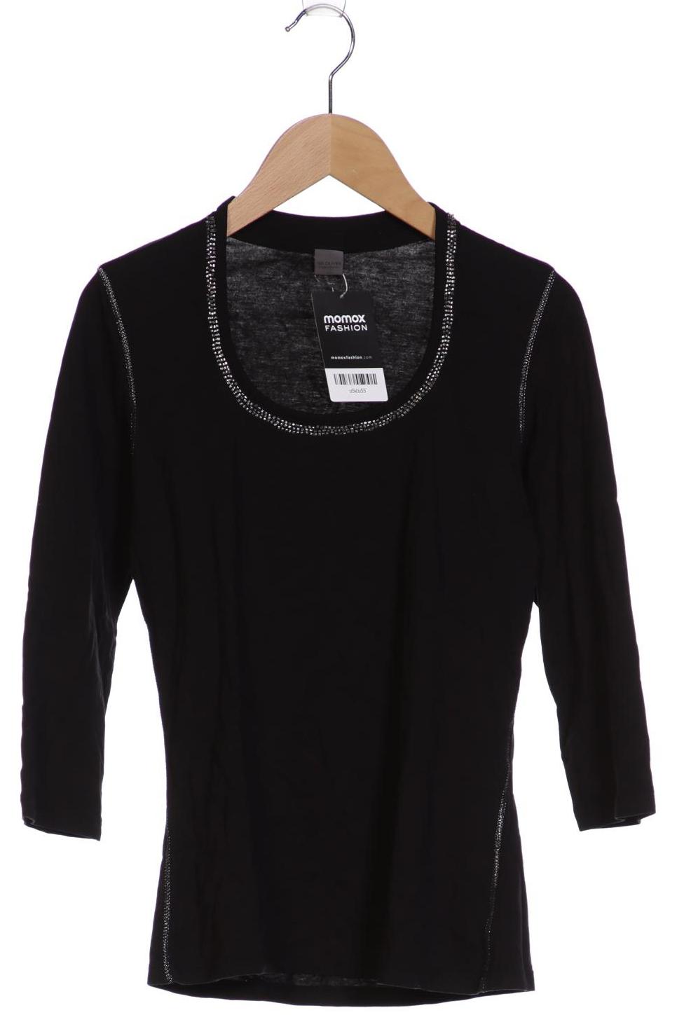 

s.Oliver Selection Damen Langarmshirt, schwarz