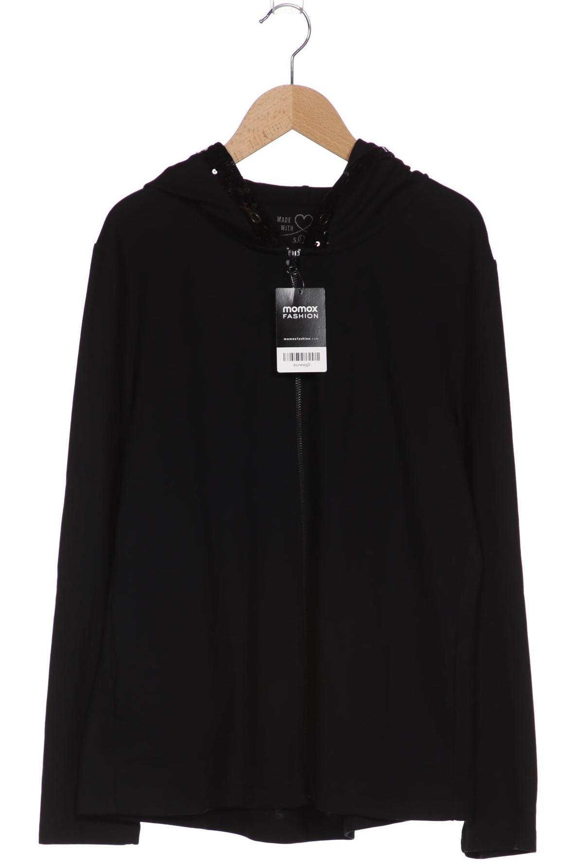 

s.Oliver Selection Damen Kapuzenpullover, schwarz