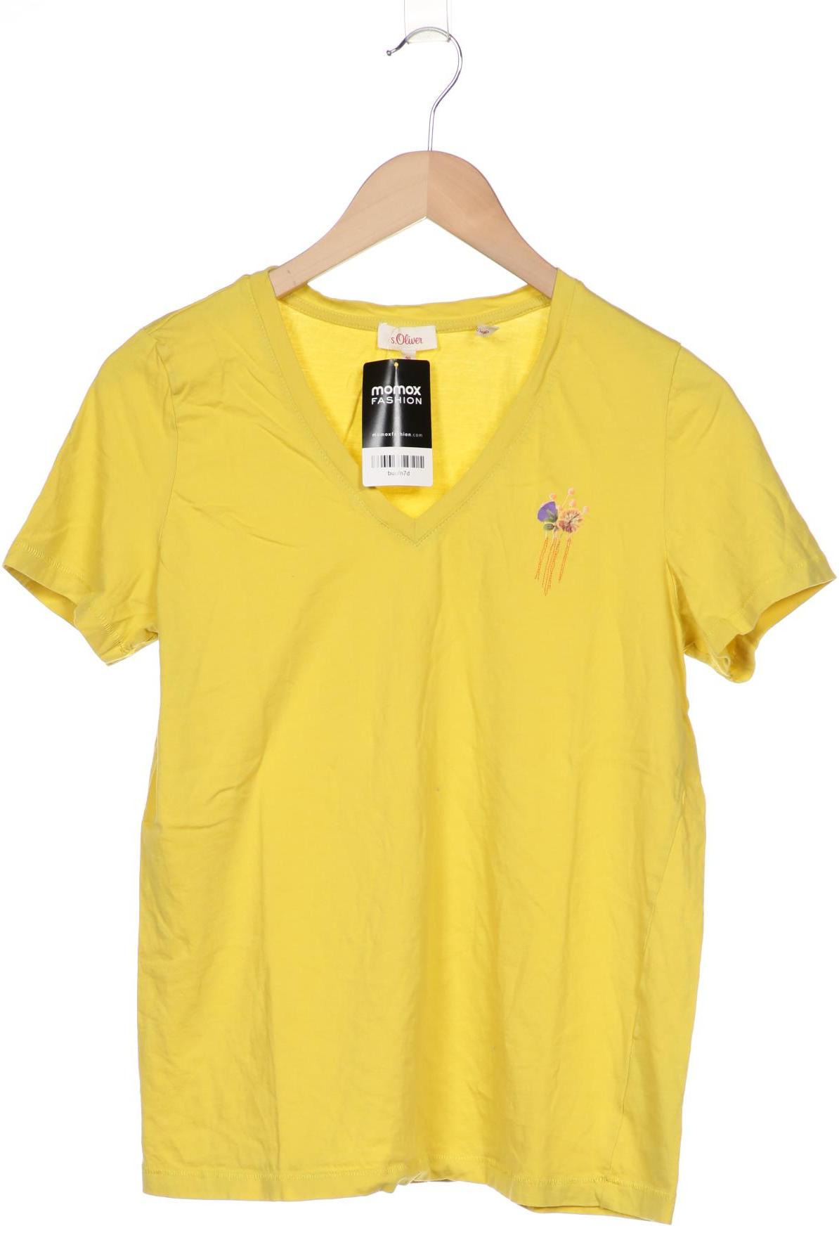 

s.Oliver Selection Damen T-Shirt, gelb, Gr. 40