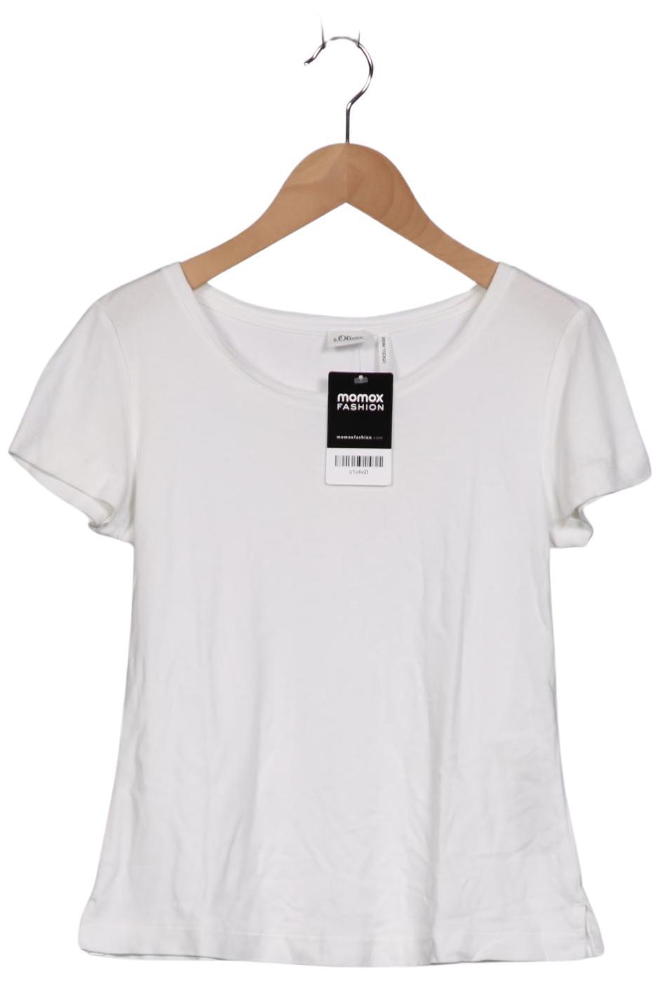 

s.Oliver Selection Damen T-Shirt, weiß, Gr. 34