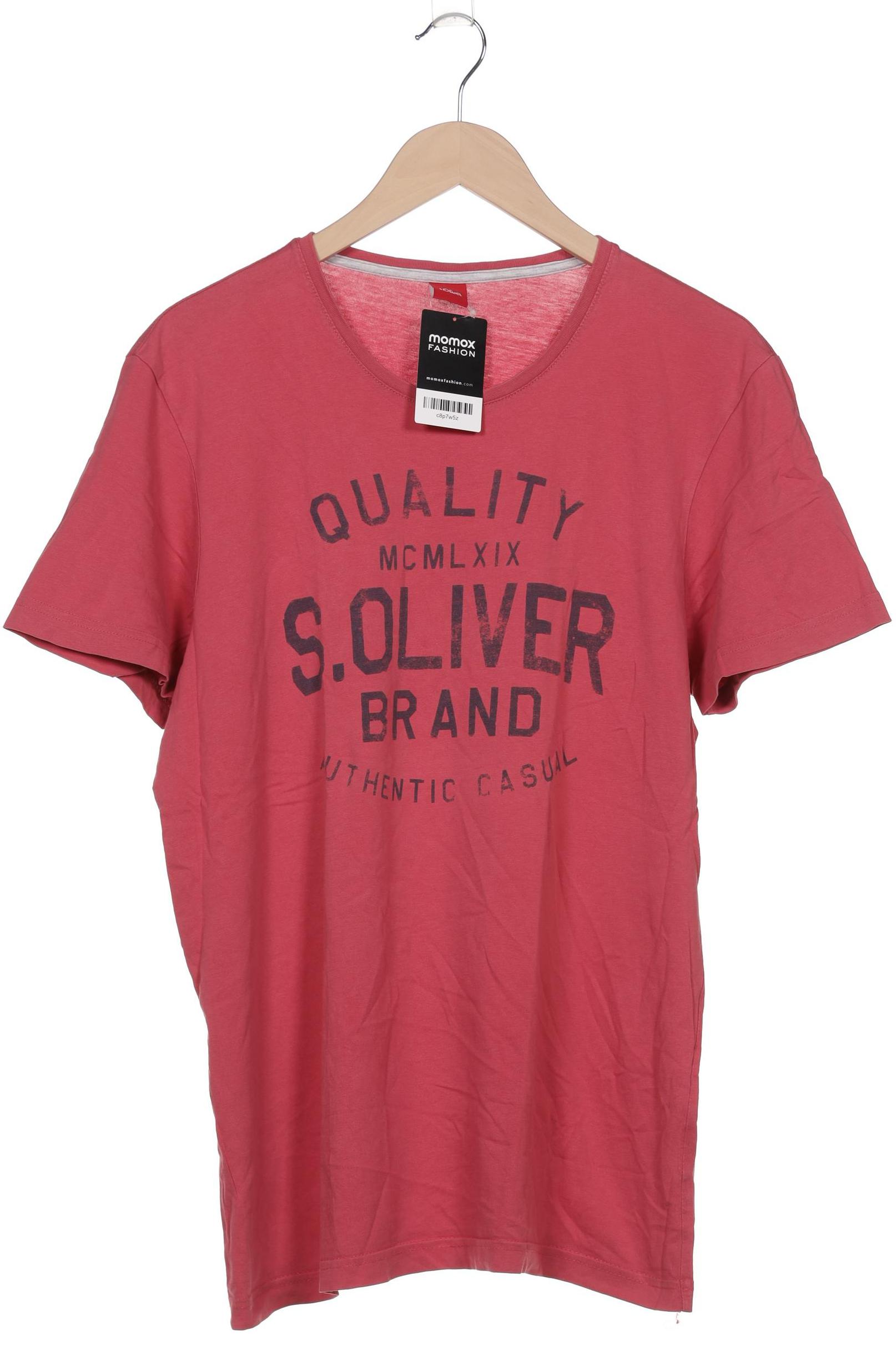 

s.Oliver Selection Herren T-Shirt, pink, Gr. 54