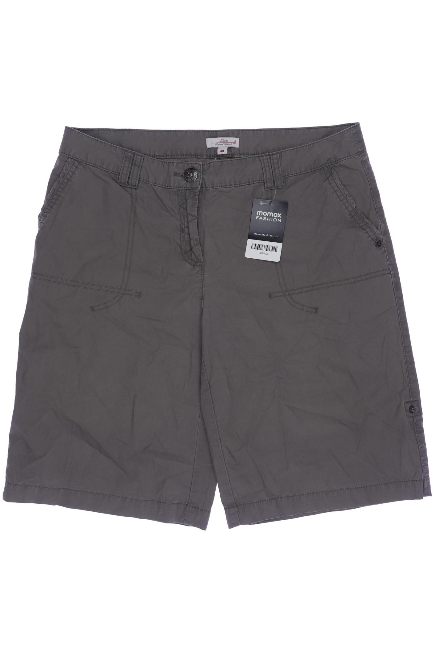 

s.Oliver Selection Damen Shorts, grau, Gr. 40