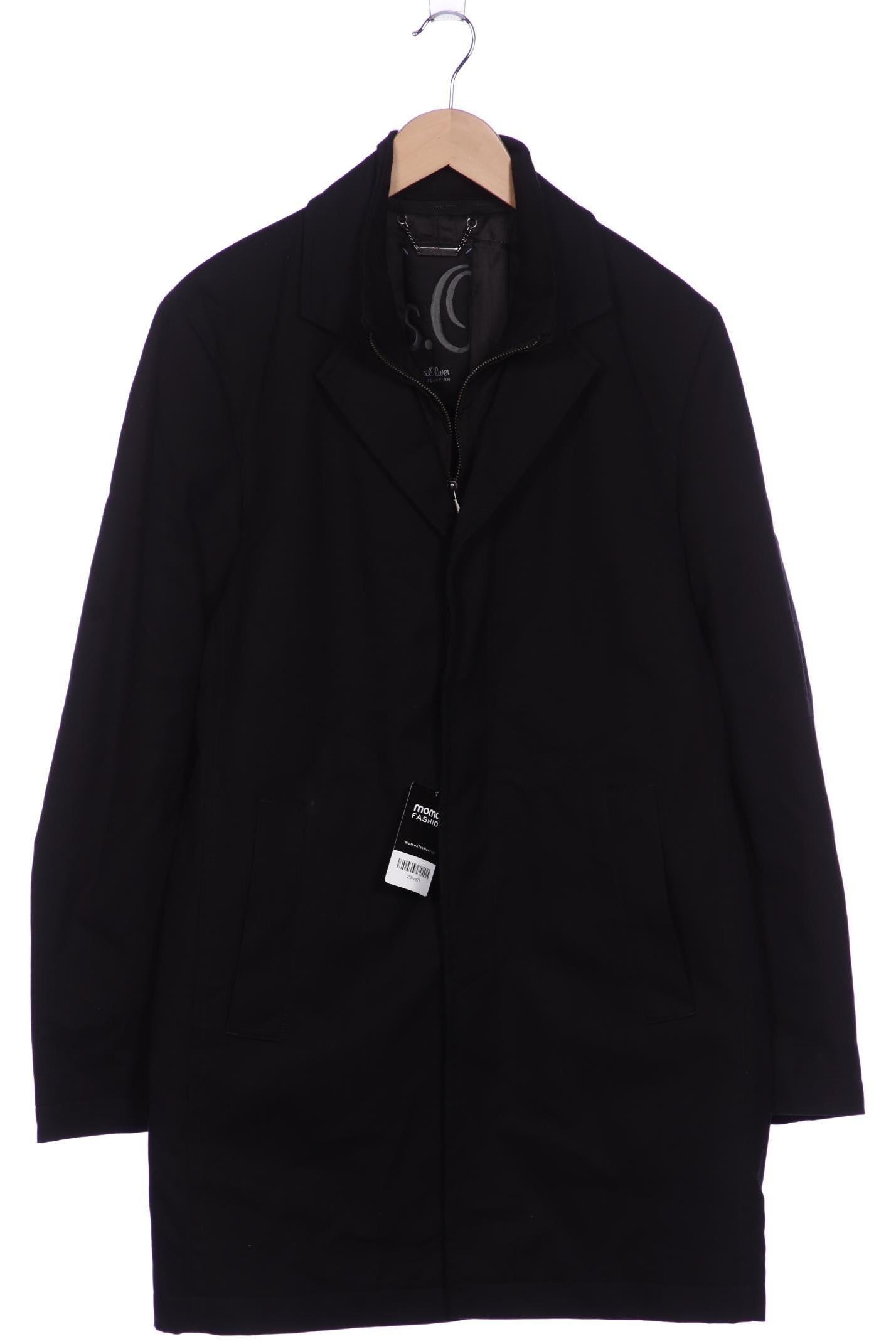 

s.Oliver Selection Herren Mantel, schwarz, Gr. 50