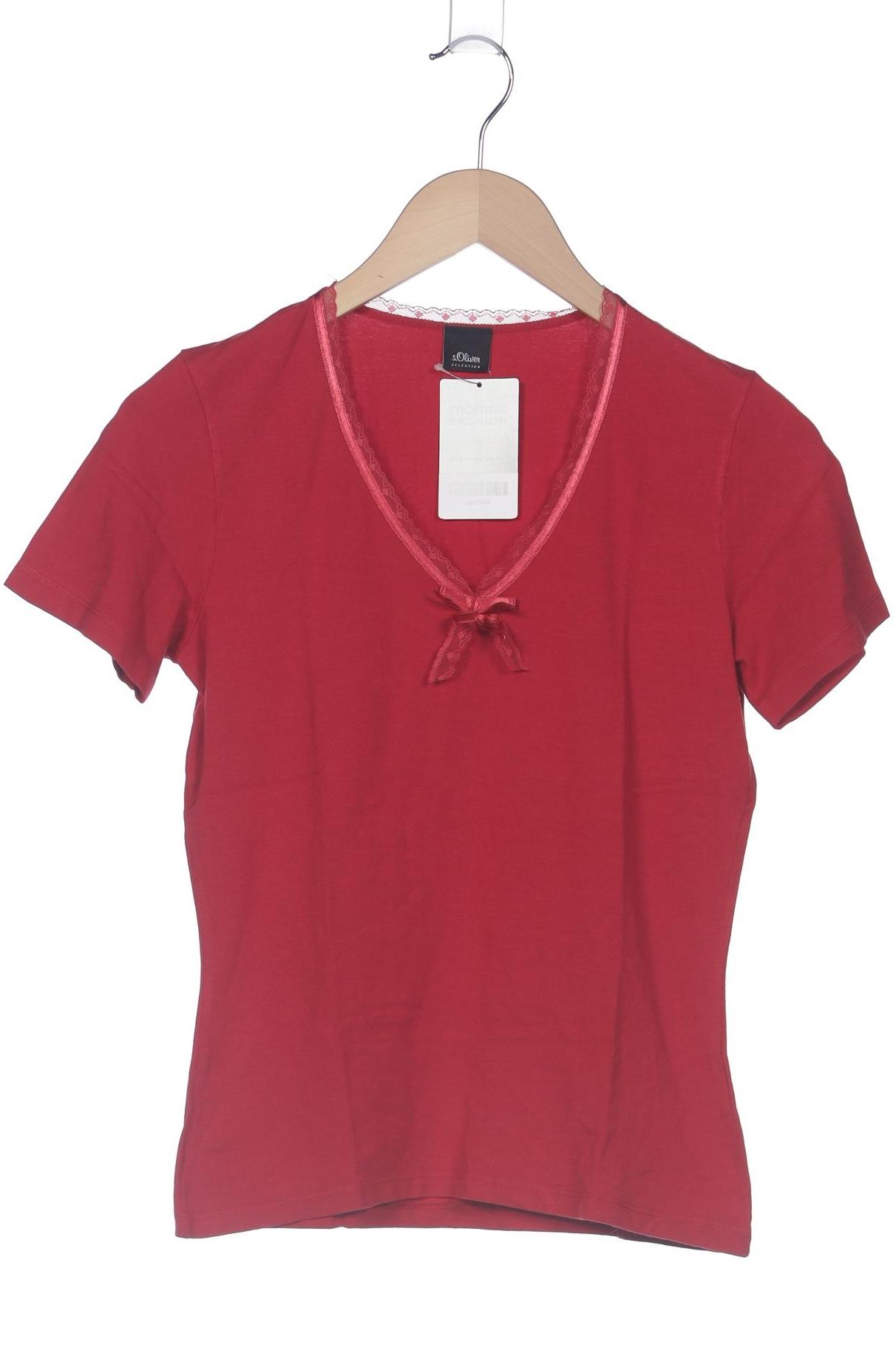 

s.Oliver Selection Damen T-Shirt, rot, Gr. 38